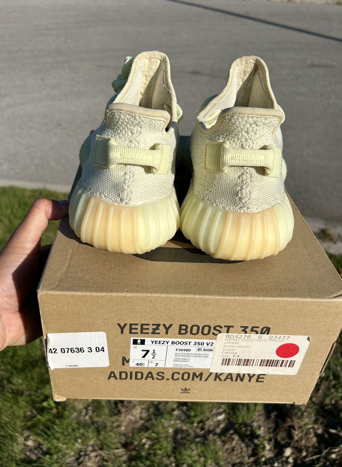 Adidas × Kanye West Adidas Yeezy Boost 350 V2 Butter Size US 7.5 / EU 40-41 - 4 Thumbnail