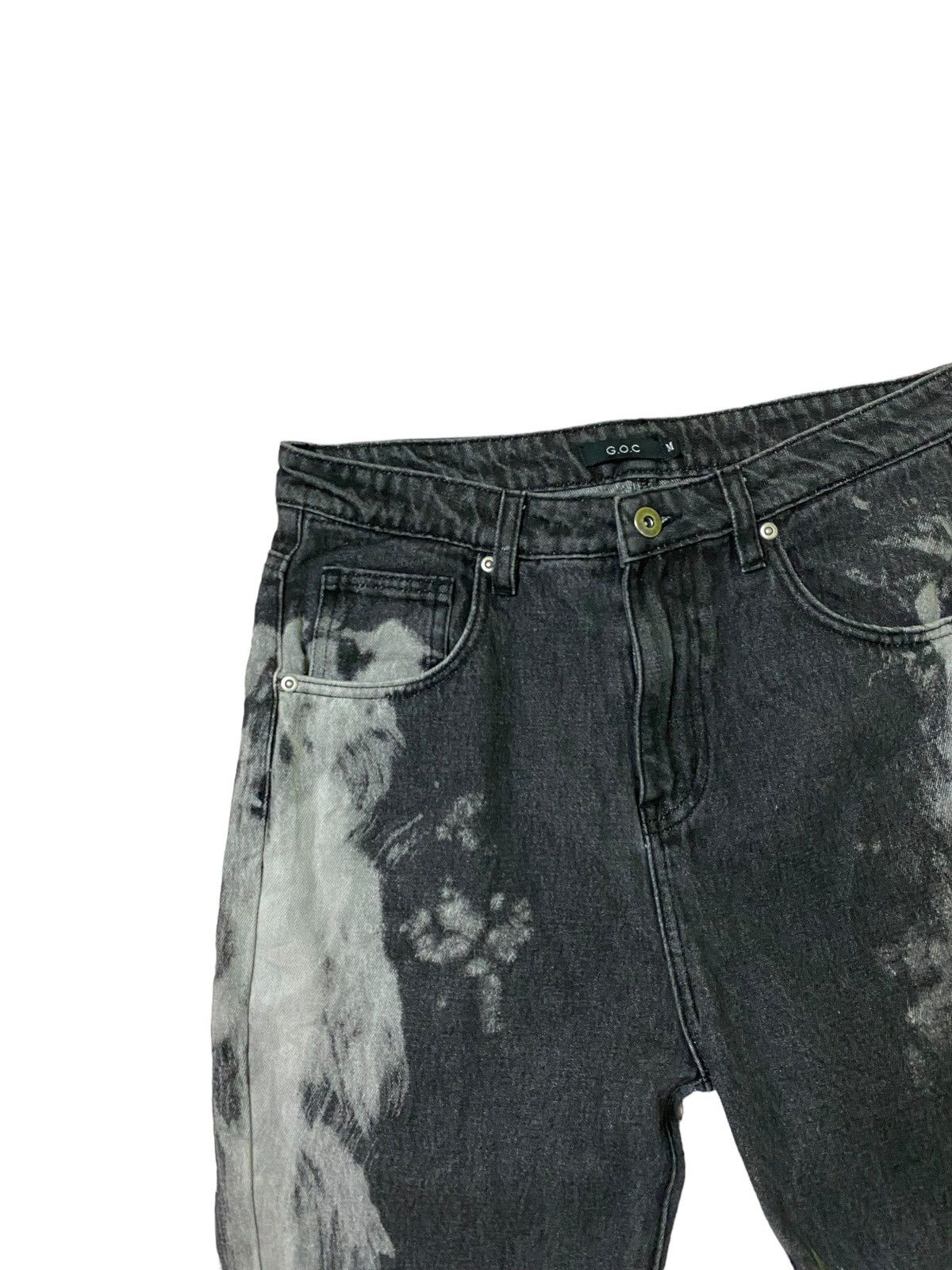 Hysteric Glamour FLARED G.O.C RICK OWENS STYLE ACID WASH DENIM Size US 28 / EU 44 - 4 Thumbnail