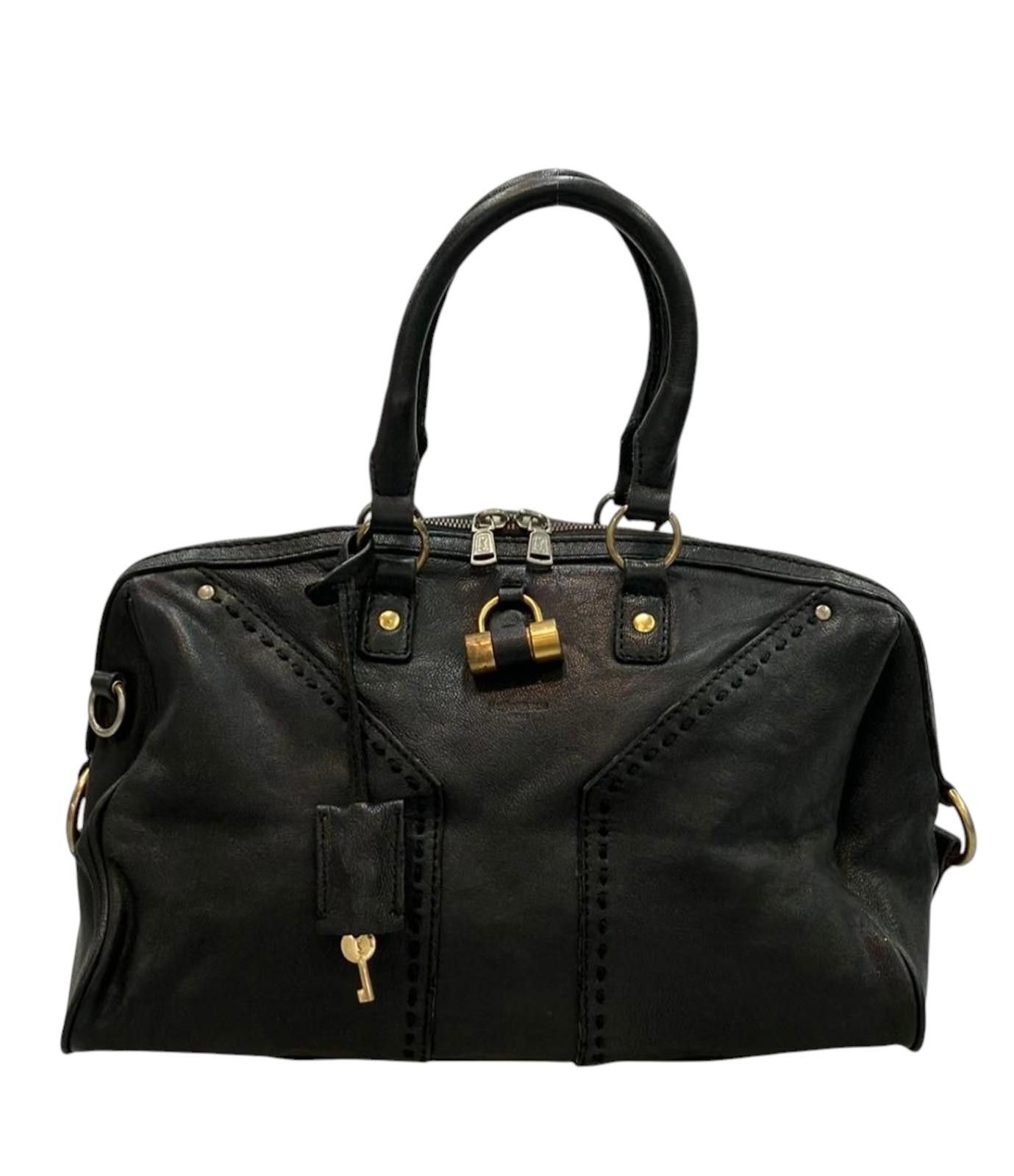Saint Laurent Paris Saint Laurent - Black Leather Handbag Size ONE SIZE - 3 Thumbnail