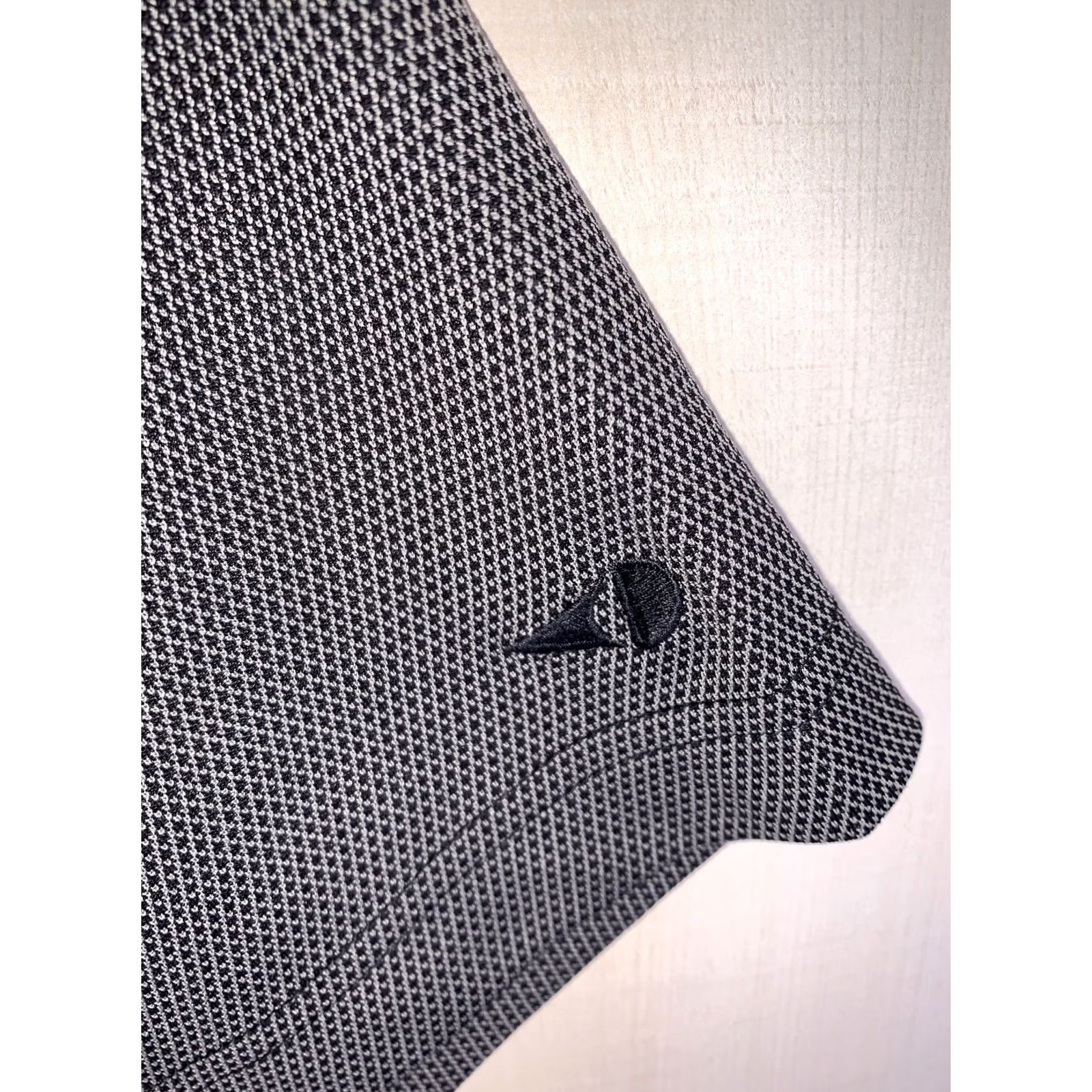 Vintage Grand Slam Mens L Gray White Woven Texture Golf Polo Size US L / EU 52-54 / 3 - 3 Thumbnail