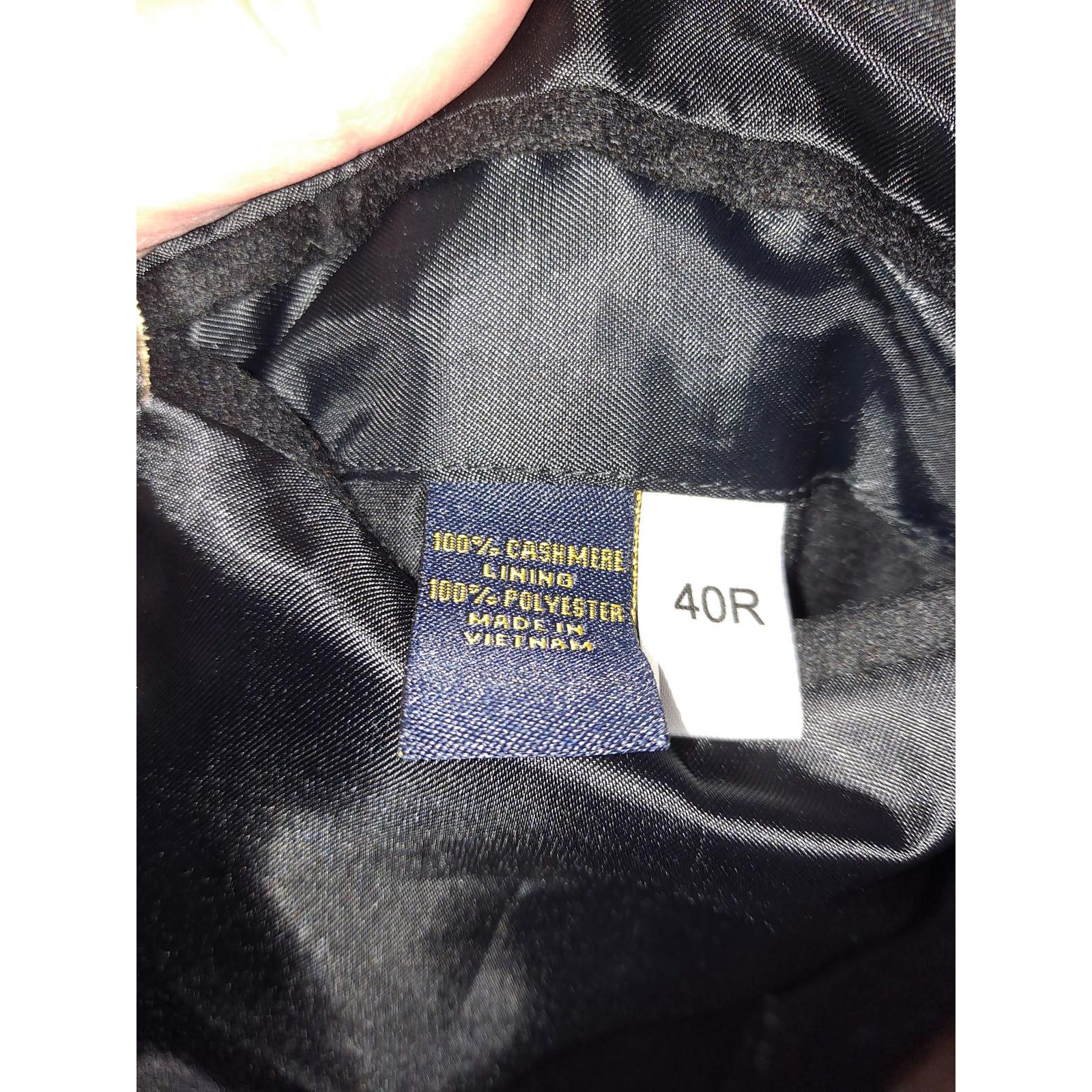 Club Room Clubroom 100% Cashmere Black Blazer Size 40R Size 40R - 6 Thumbnail