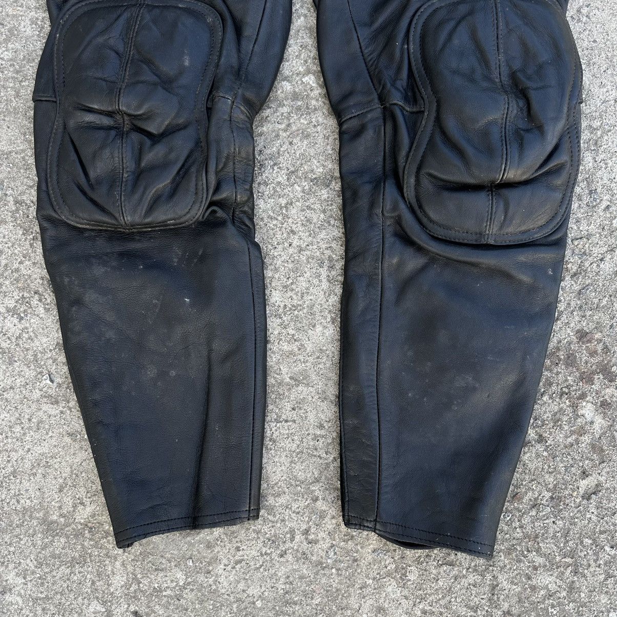 Vintage Vintage Moto Leather Pants Overalls Size 52 Polo Y2K 00s Size US 36 / EU 52 - 3 Thumbnail