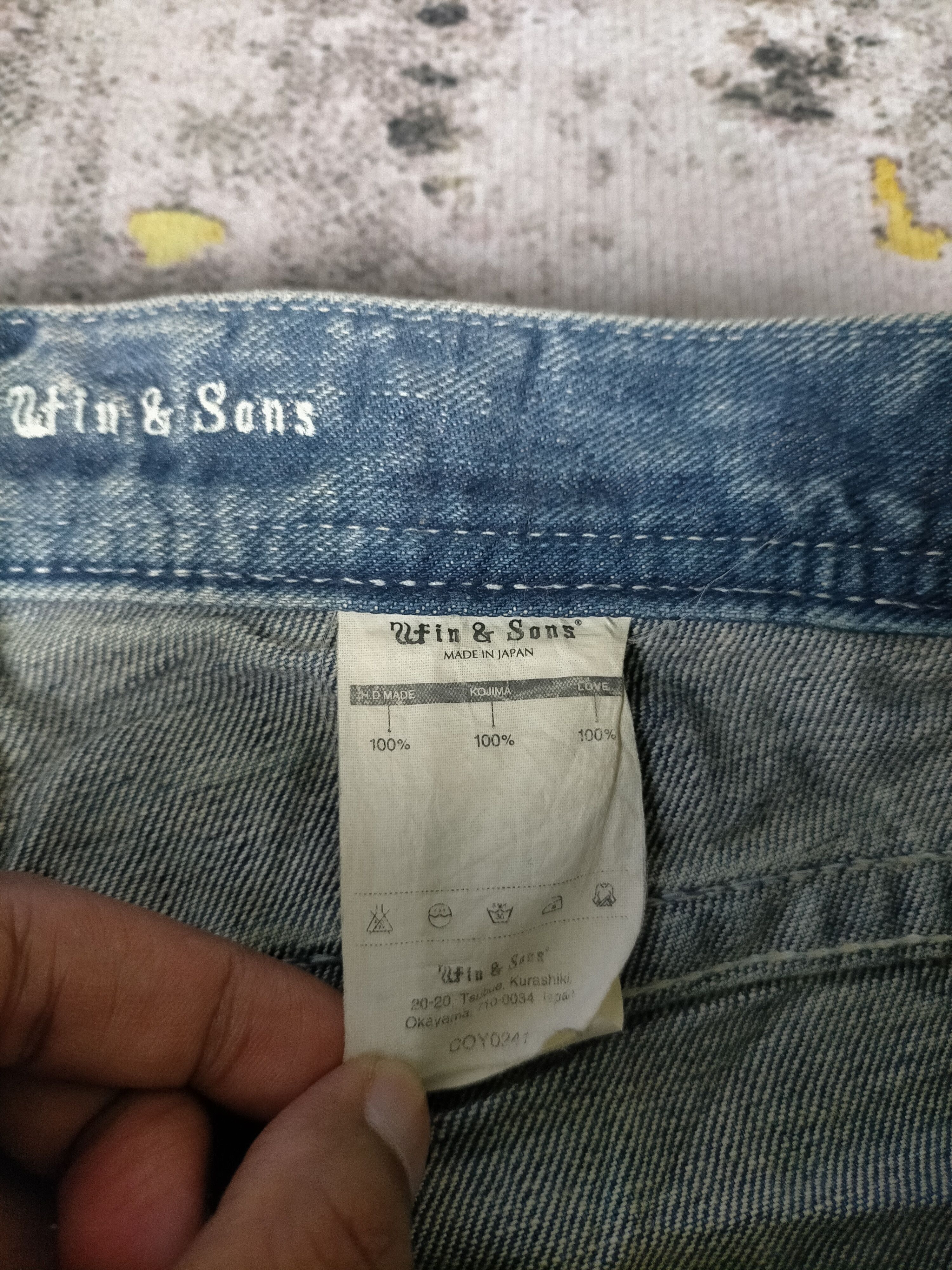 If Six Was Nine 🔥 90s Flared Delay By Fin & Sons Mudwash Jeans Size US 33 - 9 Thumbnail