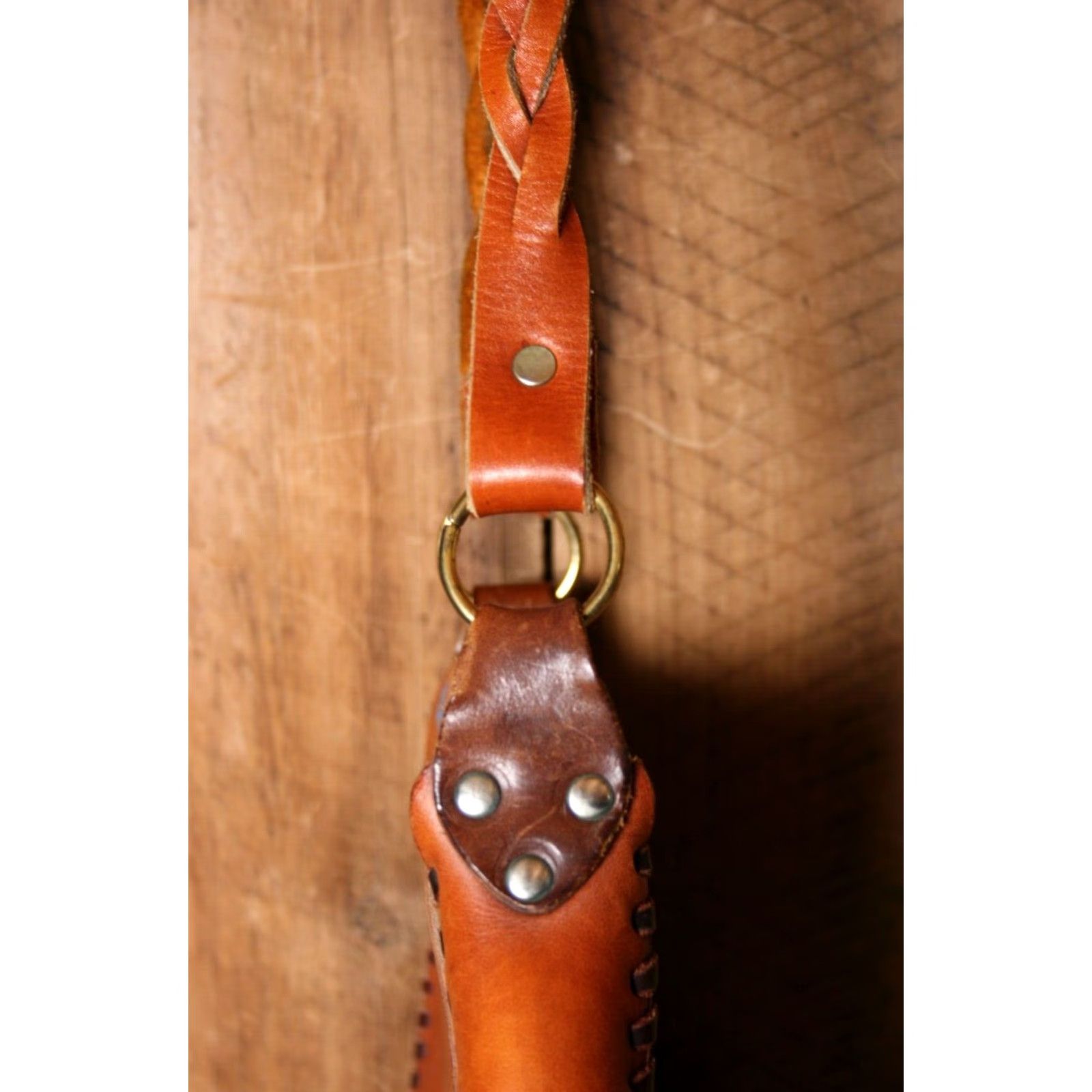 Vintage VINTAGE Tooled Tanned Leather Turn Lock Shoulder Bag Women Leather Bag Size ONE SIZE - 4 Thumbnail