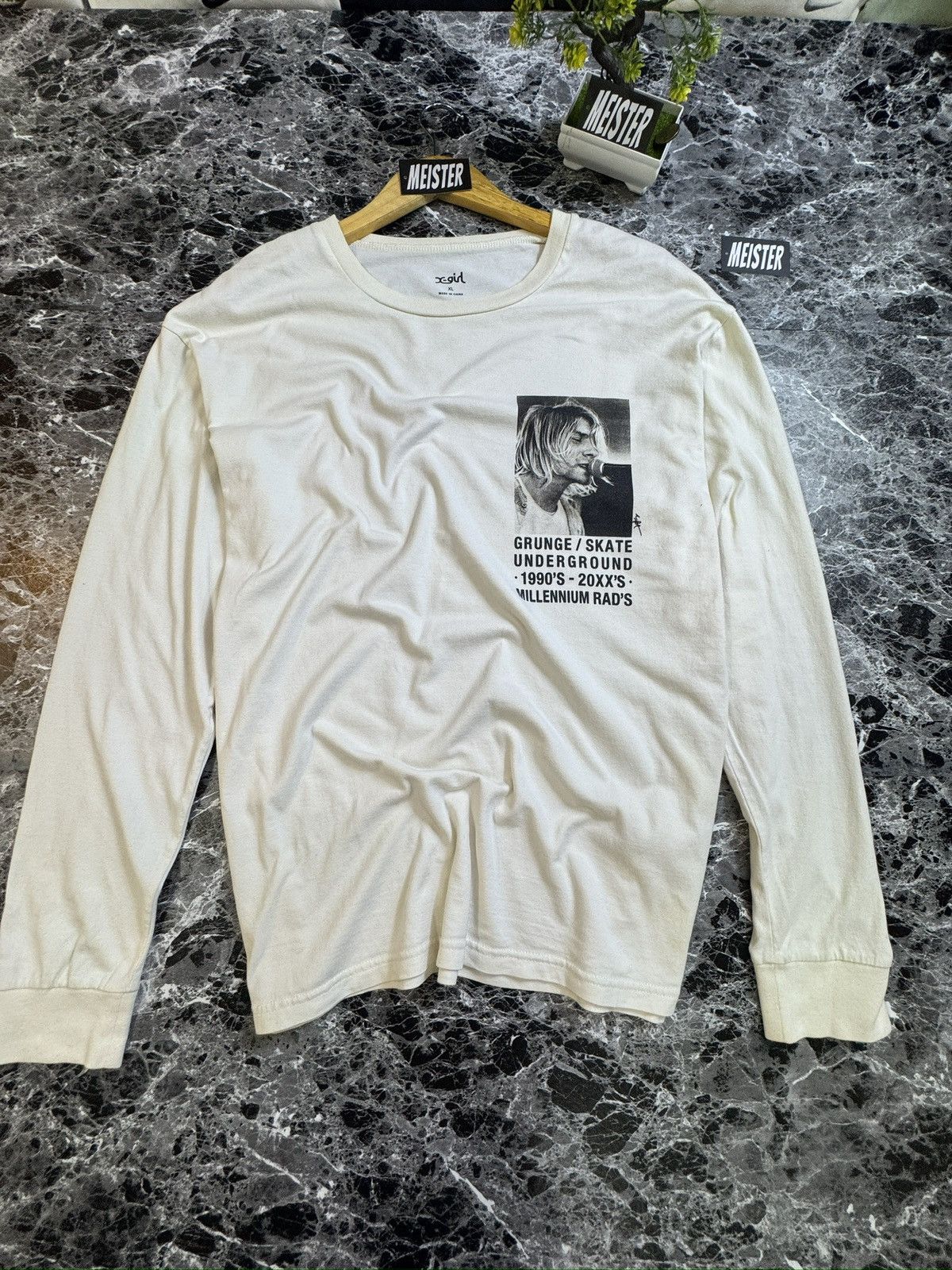 Nirvana X-girl x Nirvana Millennium Rad’s Long Sleeve Tshirt Size US XL / EU 56 / 4 - 3 Thumbnail