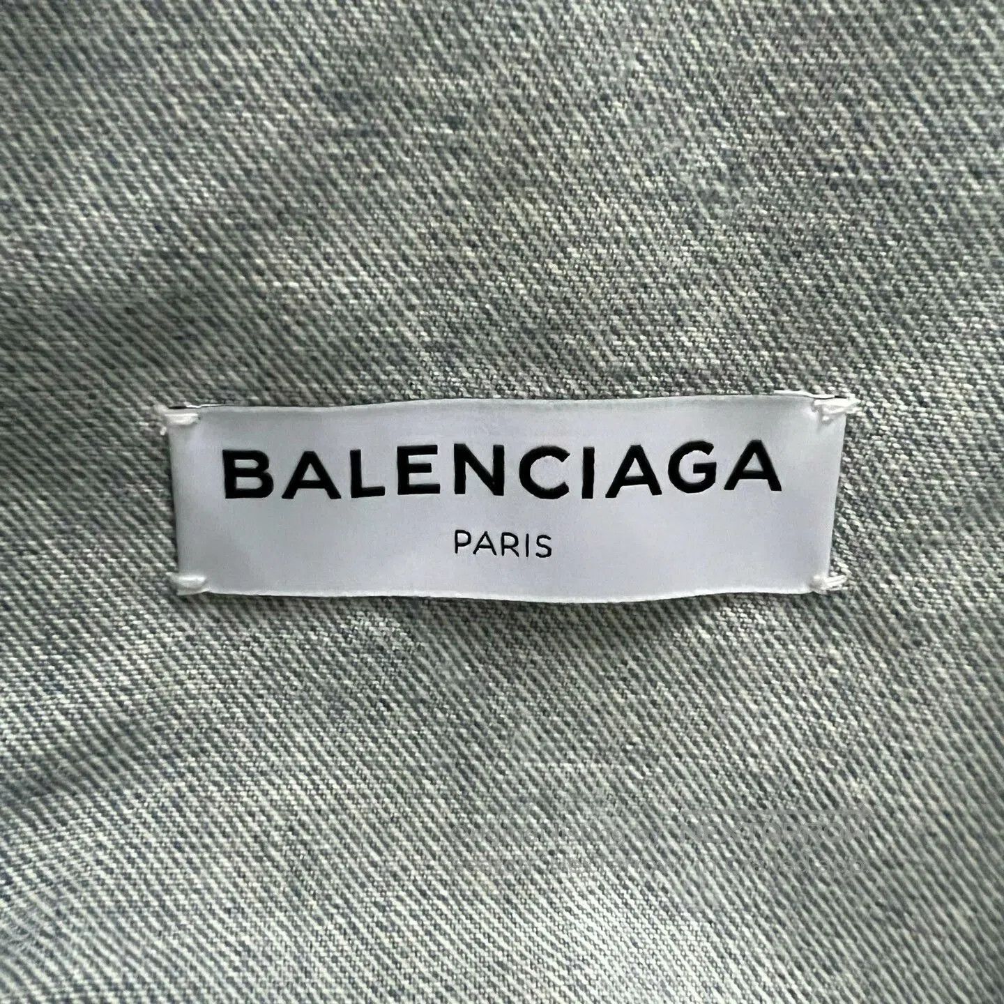 Balenciaga Balenciaga Logo Washed Denim Jacket. Size US XS / EU 42 / 0 - 3 Thumbnail