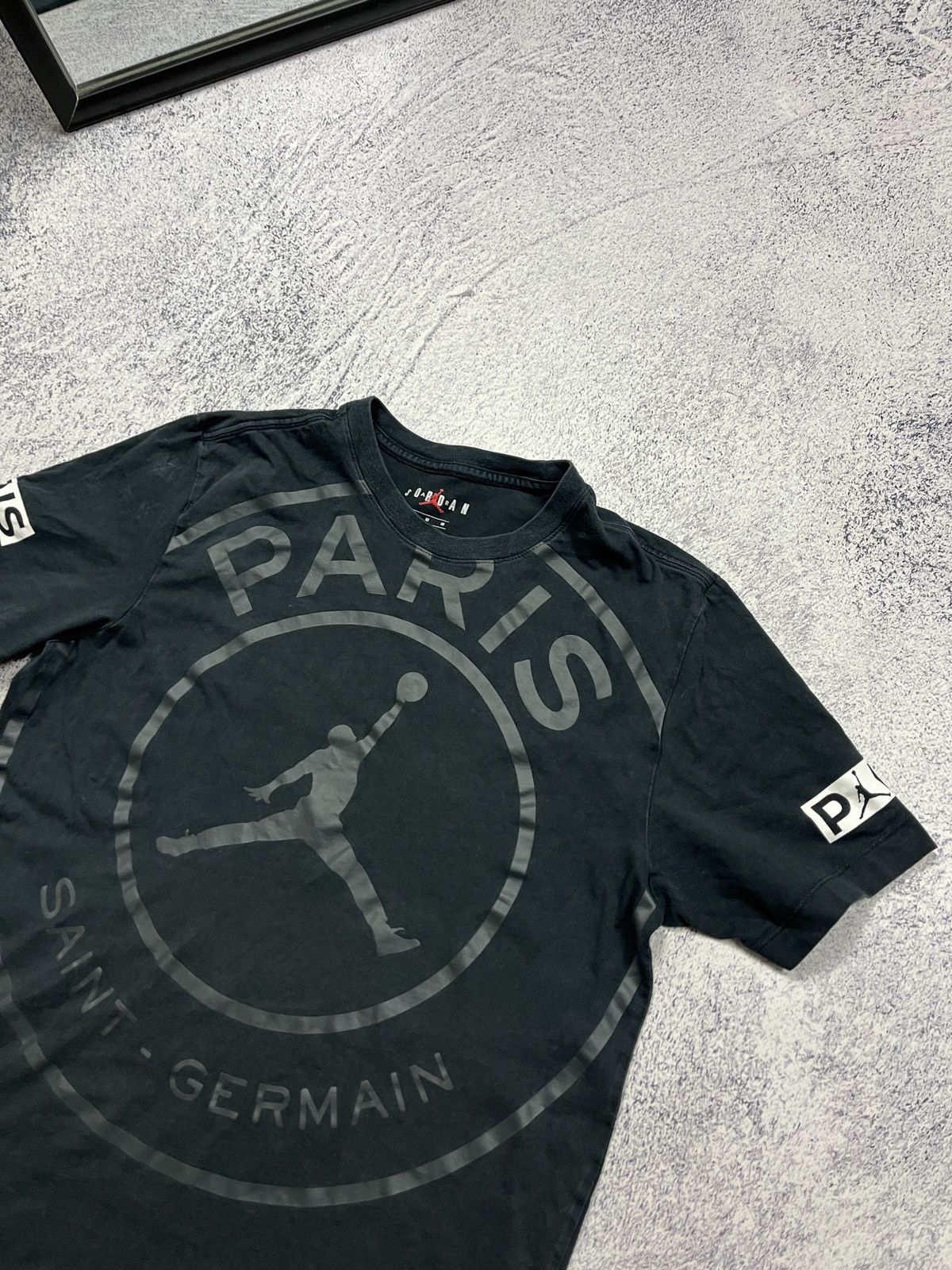 Jordan Brand Jordan Paris Saint Germain Big Logo T Shirt Drill Hype Y2k Size US M / EU 48-50 / 2 - 4 Thumbnail