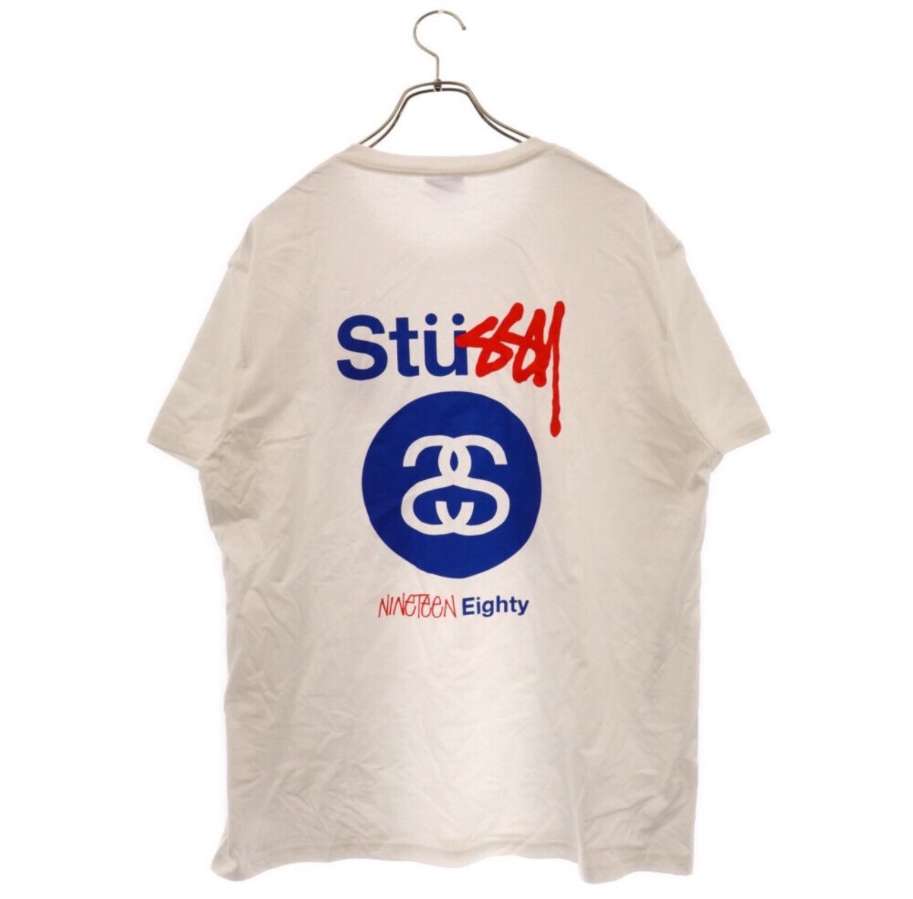 Image of Stussy Nineteen Eighty Graphic Short Sleeve T-Shirt White, Men's (Size XL)