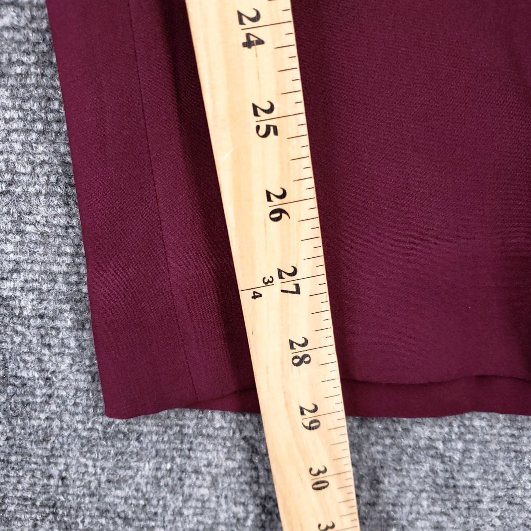 Eileen Fisher Eileen Fisher Pants Womens S Red Wide-Leg Mid Rise Zip Dress Pants Mens Womens Girls? Size 30" / US 8 / IT 44 - 4 Thumbnail
