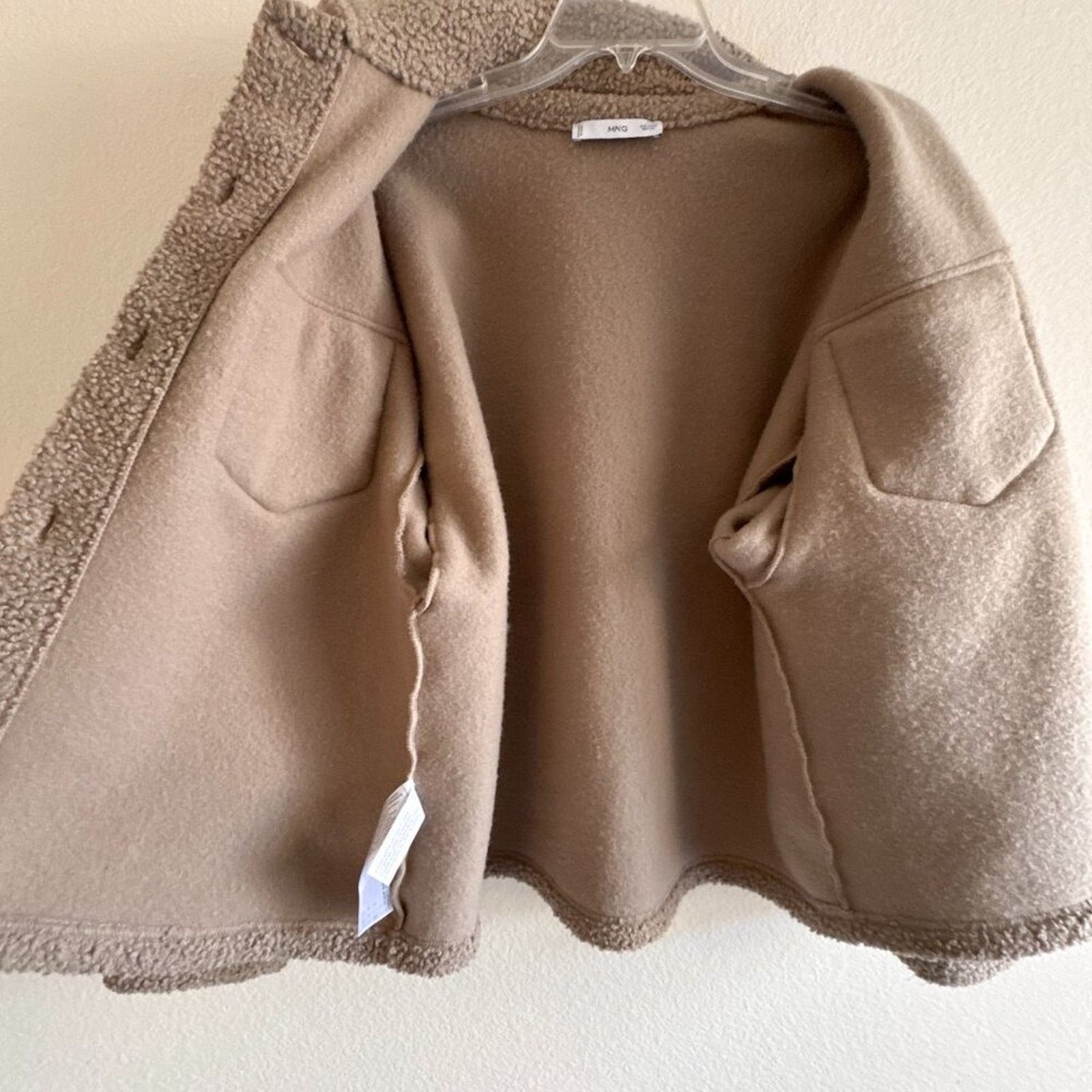 Mango Mango Boucle Faux Shearling Collar Jacket Womens Small Size S / US 4 / IT 40 - 6 Thumbnail