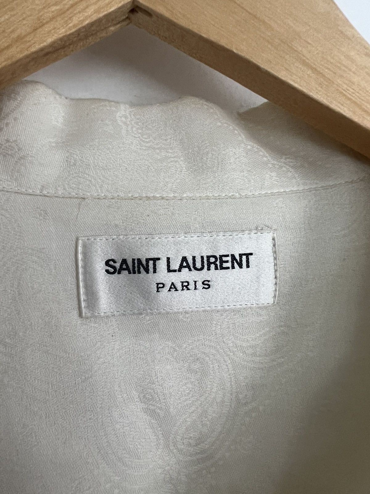 Saint Laurent Paris Cream Paisley Summer tunic Size US L / EU 52-54 / 3 - 2 Thumbnail