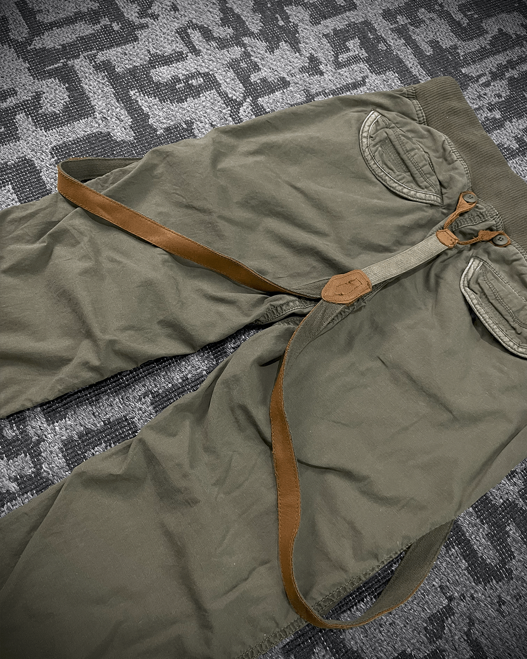 Japanese Brand G.o.a Military Suspender Skinny Pants Size US 31 - 8 Thumbnail