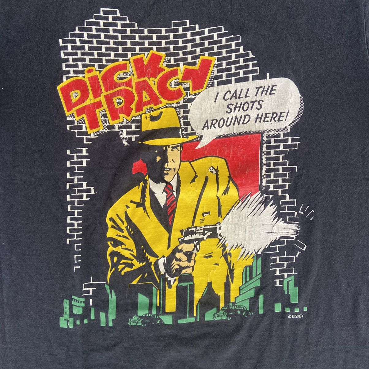 Disney × Vintage Vintage Dick Tracy “I Call The Shots” Tshirt Size US XL / EU 56 / 4 - 2 Thumbnail