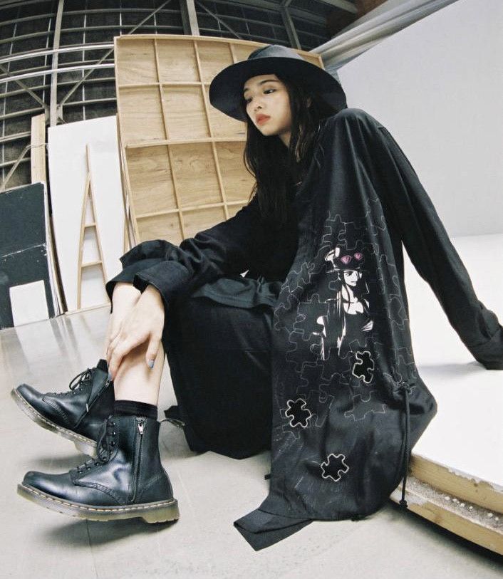 image of Groundy x Yohji Yamamoto Aw19 One Piece Long Shirt Asymmetric Shirt in Black, Men's (Size Large)