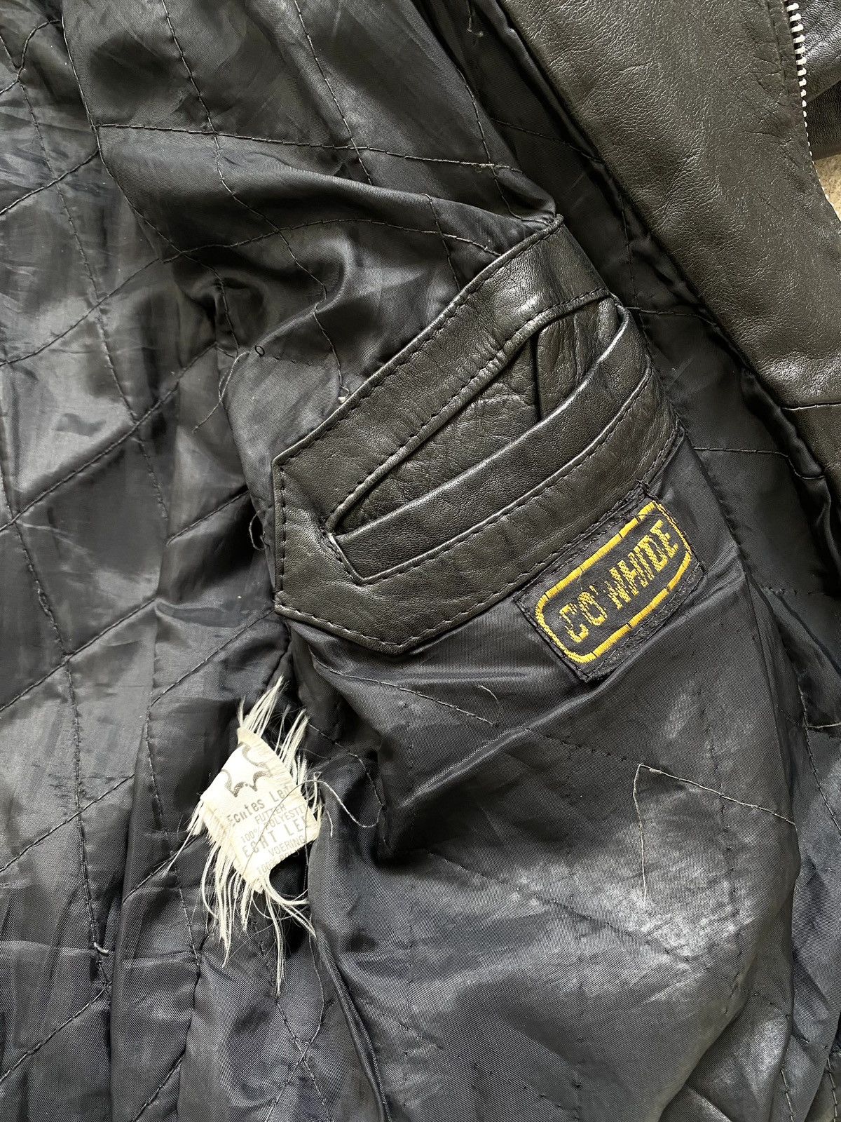 Other Rare! Vintage 70s Leather Jacket Art Face In Snakes Medusa Size US L / EU 52-54 / 3 - 24 Thumbnail