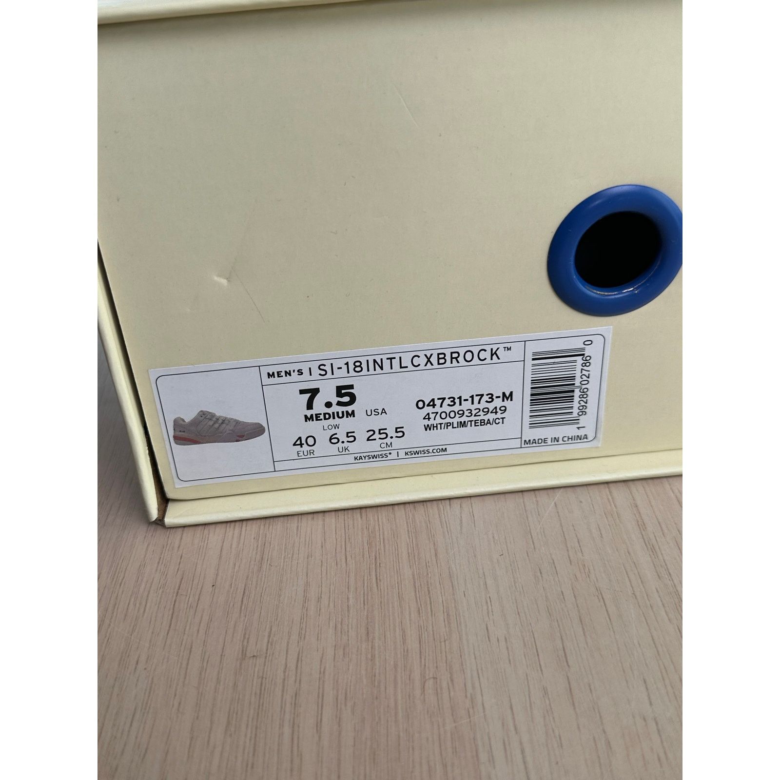 K-Swiss K-Swiss SI-18 x Brocky Marciano White Sneaker - Size 7.5M Size US 7.5 / IT 37.5 - 10 Thumbnail