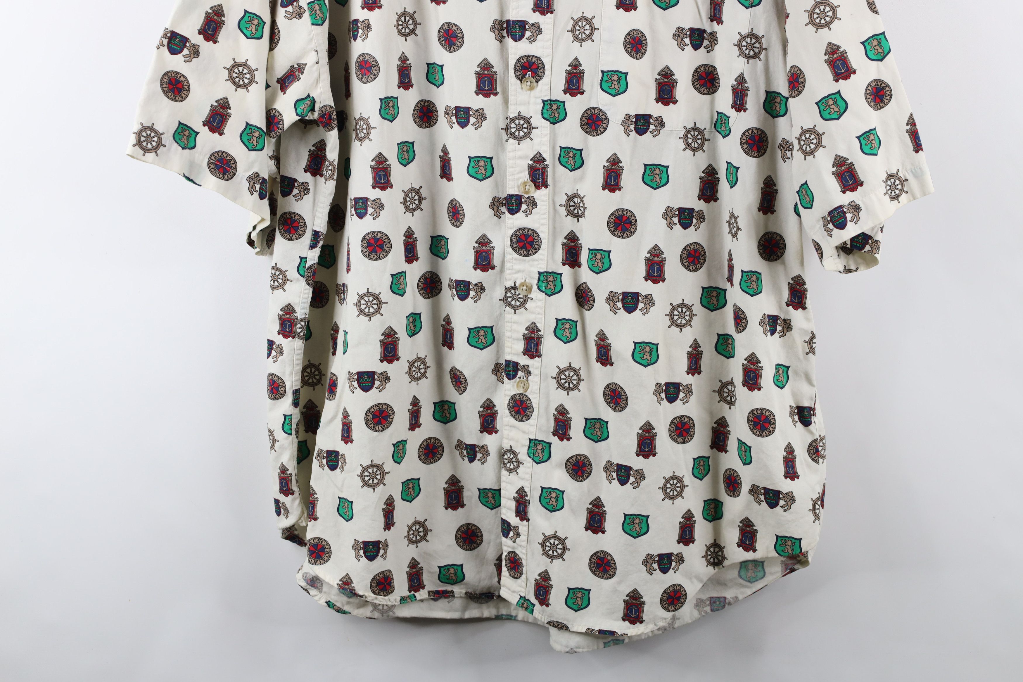 Vintage Vintage 90s Streetwear All Over Print Button Down Shirt Size US XL / EU 56 / 4 - 3 Thumbnail