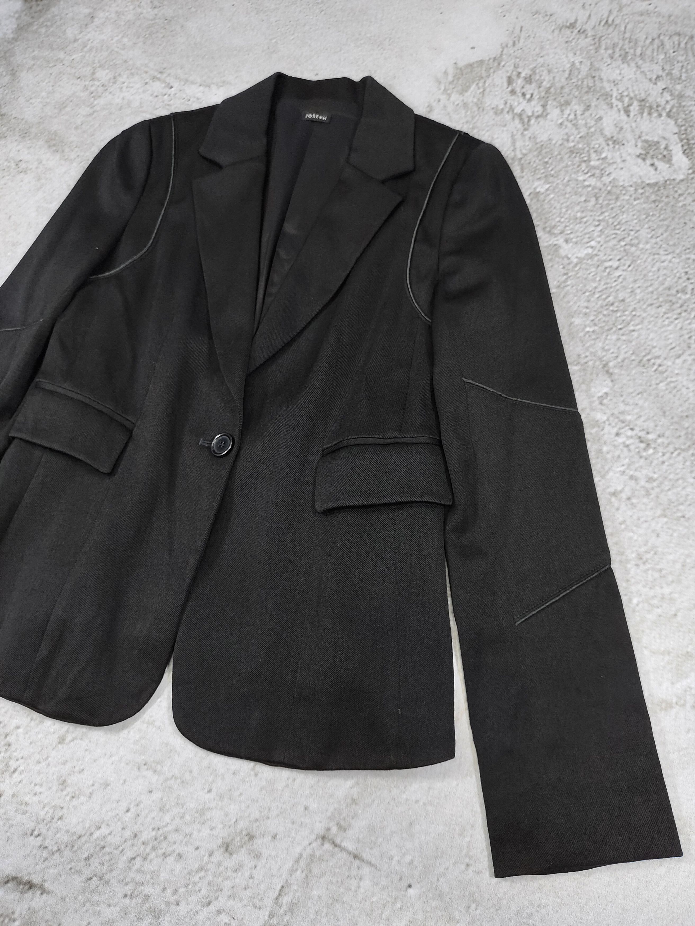 Joseph Joseph- Minimal Dark Clean Tailored Fitted Blazer Size M / US 6-8 / IT 42-44 - 2 Thumbnail