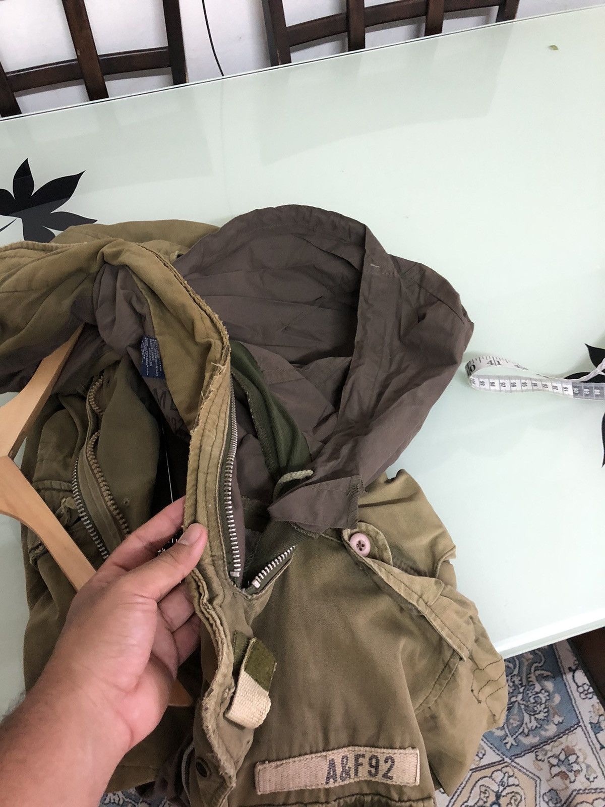 Abercrombie & Fitch Vintage Abercrombie and Fitch Distressed Military M65 Jacket Size US L / EU 52-54 / 3 - 20 Thumbnail