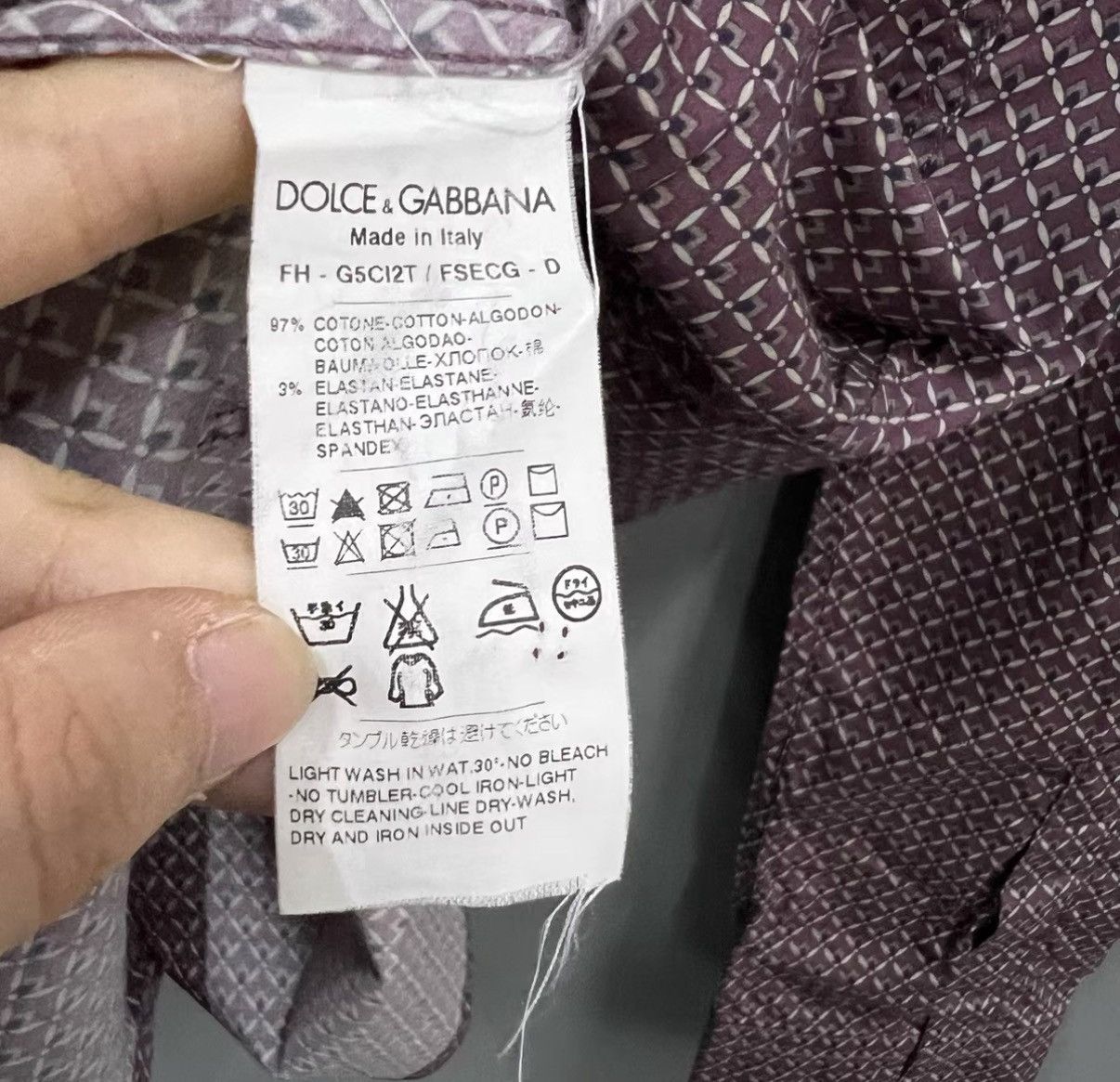 Dolce & Gabbana Dolce & Gabbana Pattern Printed Shirt J41 Size US S / EU 44-46 / 1 - 3 Thumbnail
