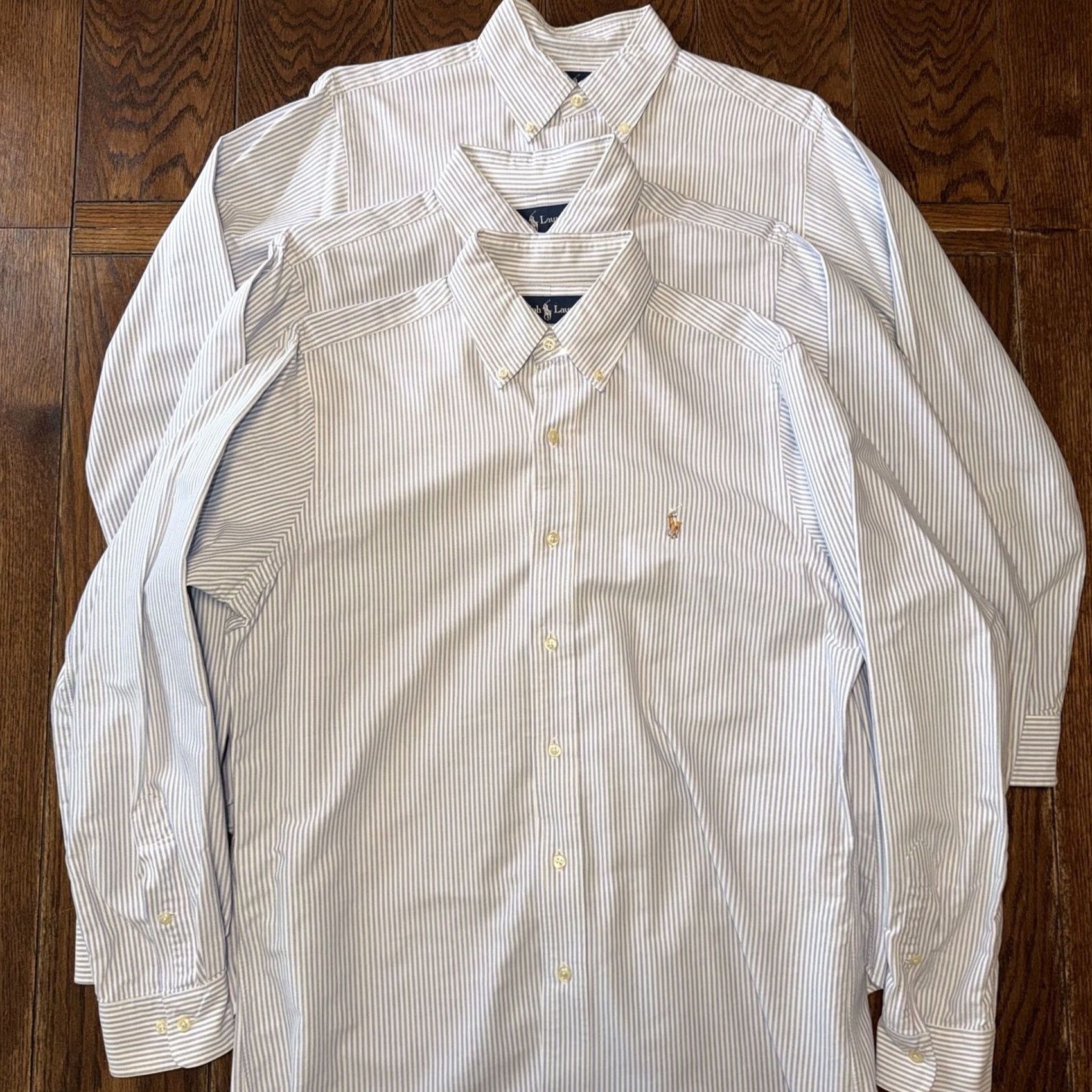 Ralph Lauren Ralph Lauren Button Down Shirt Men’s 15 32/33 Classic Fit Striped Blue White Lot of 3 Size US M / EU 48-50 / 2 - 2 Thumbnail