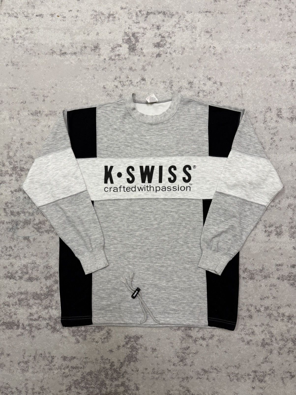 K-Swiss Vintage K-Swiss Biglogo Sweatshirt Size US L / EU 52-54 / 3 - 3 Thumbnail