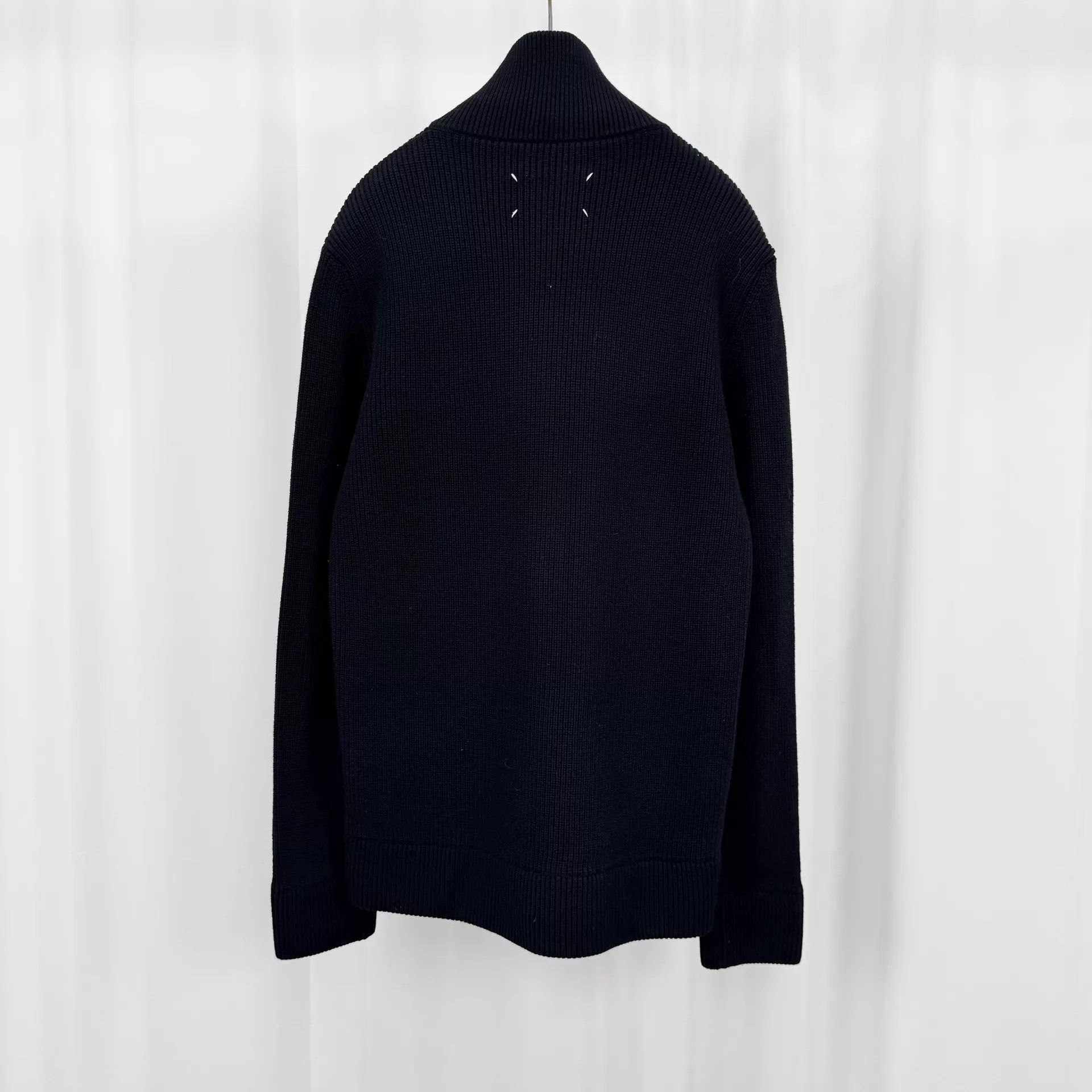 Maison Margiela Maison Margiela Black Zip Knit Jacket S 99 New Size S / US 4 / IT 40 - 2 Thumbnail