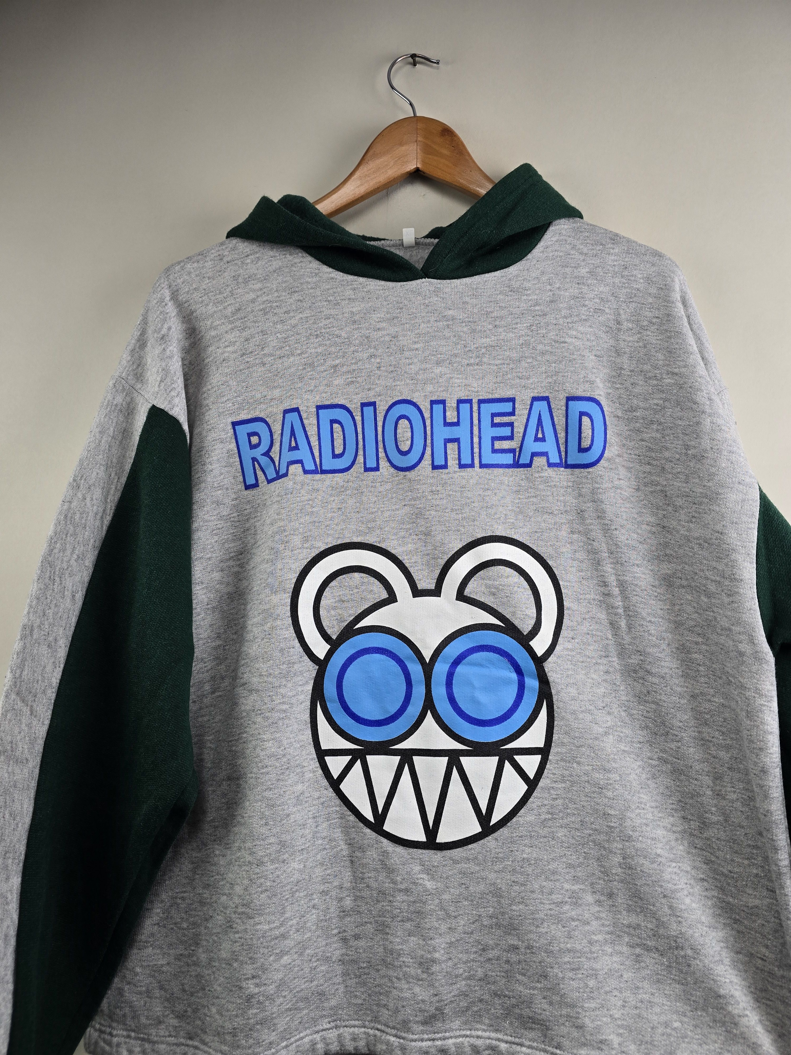 Band Tees × Vintage 2000 Radiohead Kid A Hoodie XL 23" 26.5" Size US XL / EU 56 / 4 - 2 Thumbnail
