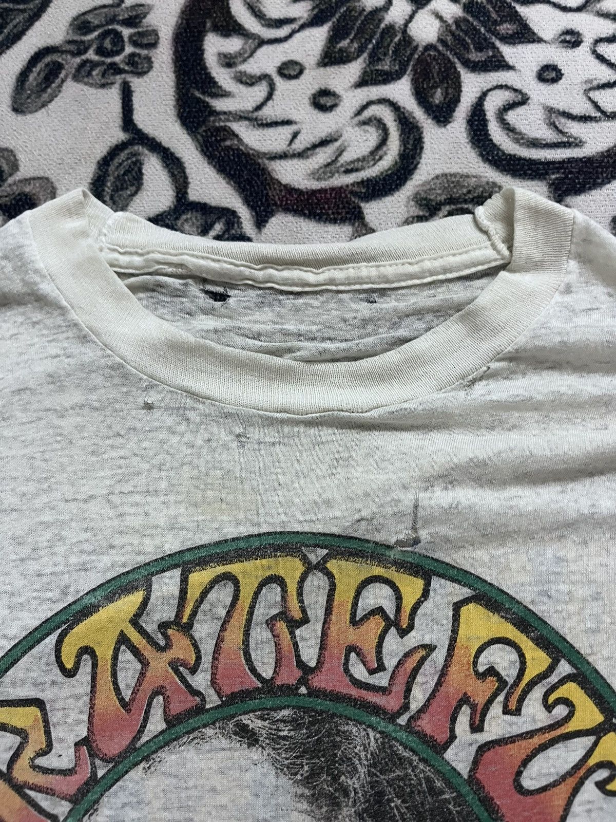 Band Tees × Grateful Dead × Vintage Vintage 80's Grateful Dead X Bob Dylan Tour Shirt Size US M / EU 48-50 / 2 - 5 Thumbnail