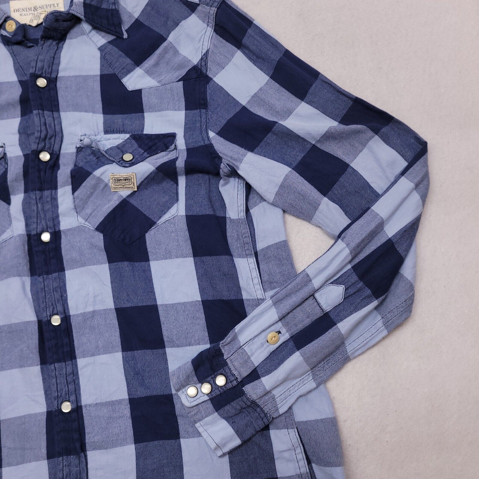 Ralph Lauren Ralph Lauren Buffalo Check Flannel Shirt Mens Size S Blue Size US S / EU 44-46 / 1 - 5 Thumbnail