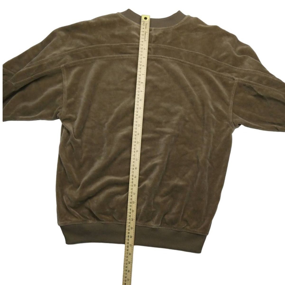 Vintage vintage velour Knightsbridge sweatshirt, large, brown Size US L / EU 52-54 / 3 - 3 Thumbnail