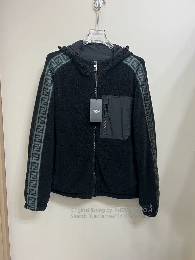 Fendi Fendi Black Hooded Jacket Size US M / EU 48-50 / 2 - 1 Thumbnail