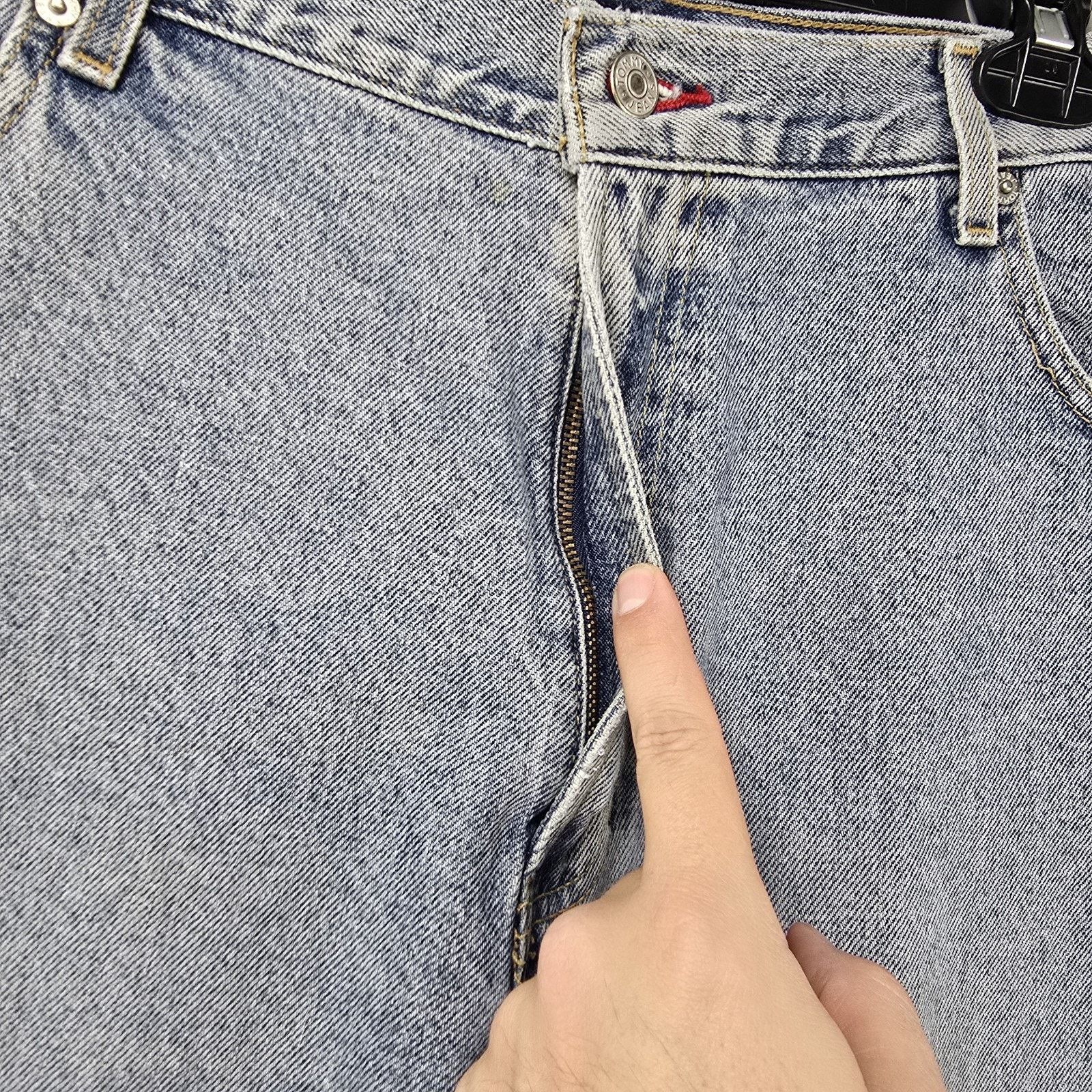 Tommy Hilfiger Vintage Tommy Hilfiger Jeans 40x24 Blue Cropped Baggy Y2K Size US 40 / EU 56 - 4 Thumbnail