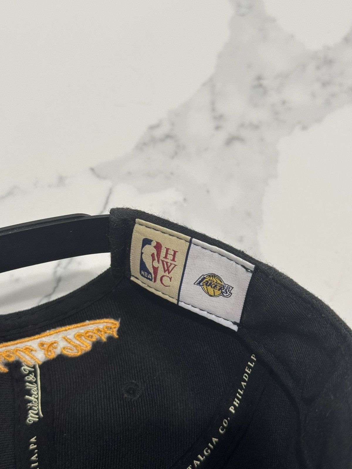 Mitchell & Ness Vintage Y2K Los Angeles Lakers Mitchell & Ness Snapback Hat Size ONE SIZE - 8 Thumbnail