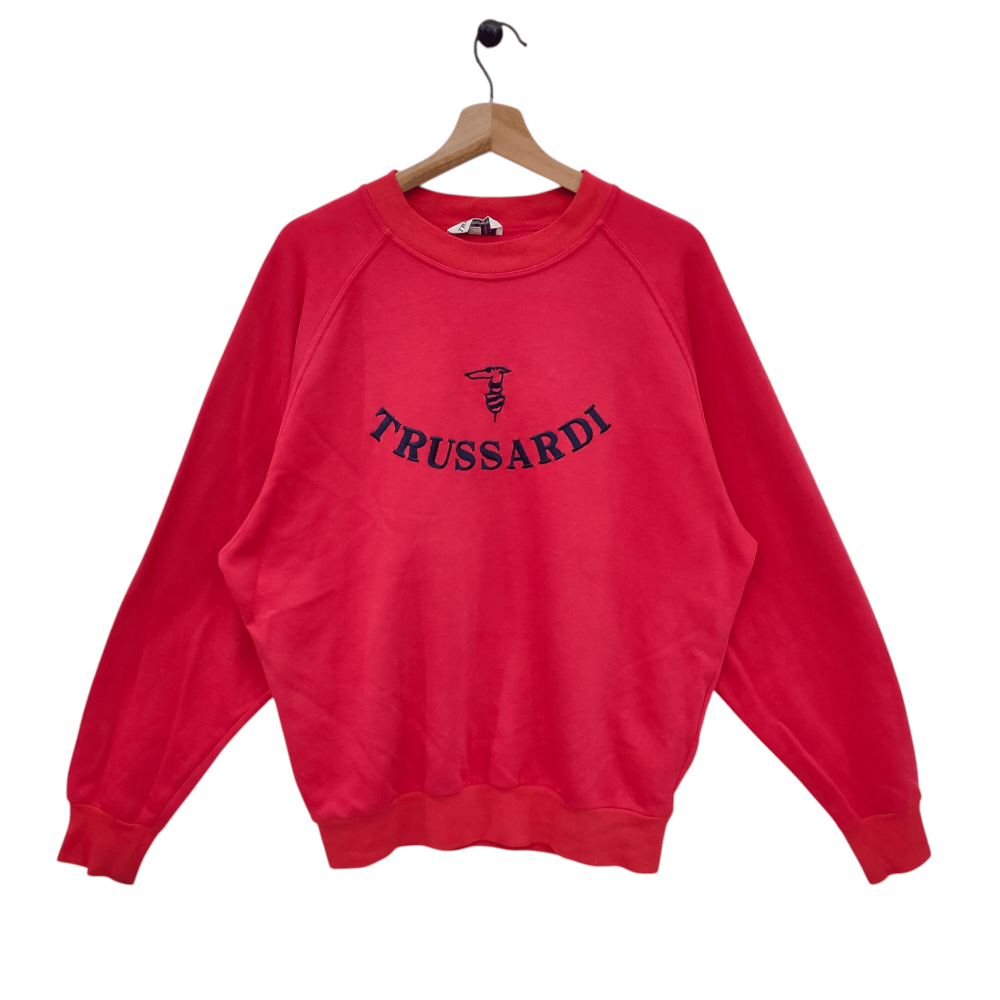 Trussardi 90s Trussardi Sweatshirt Large Vintage Trussardi Embroidery Size US L / EU 52-54 / 3 - 1 Thumbnail