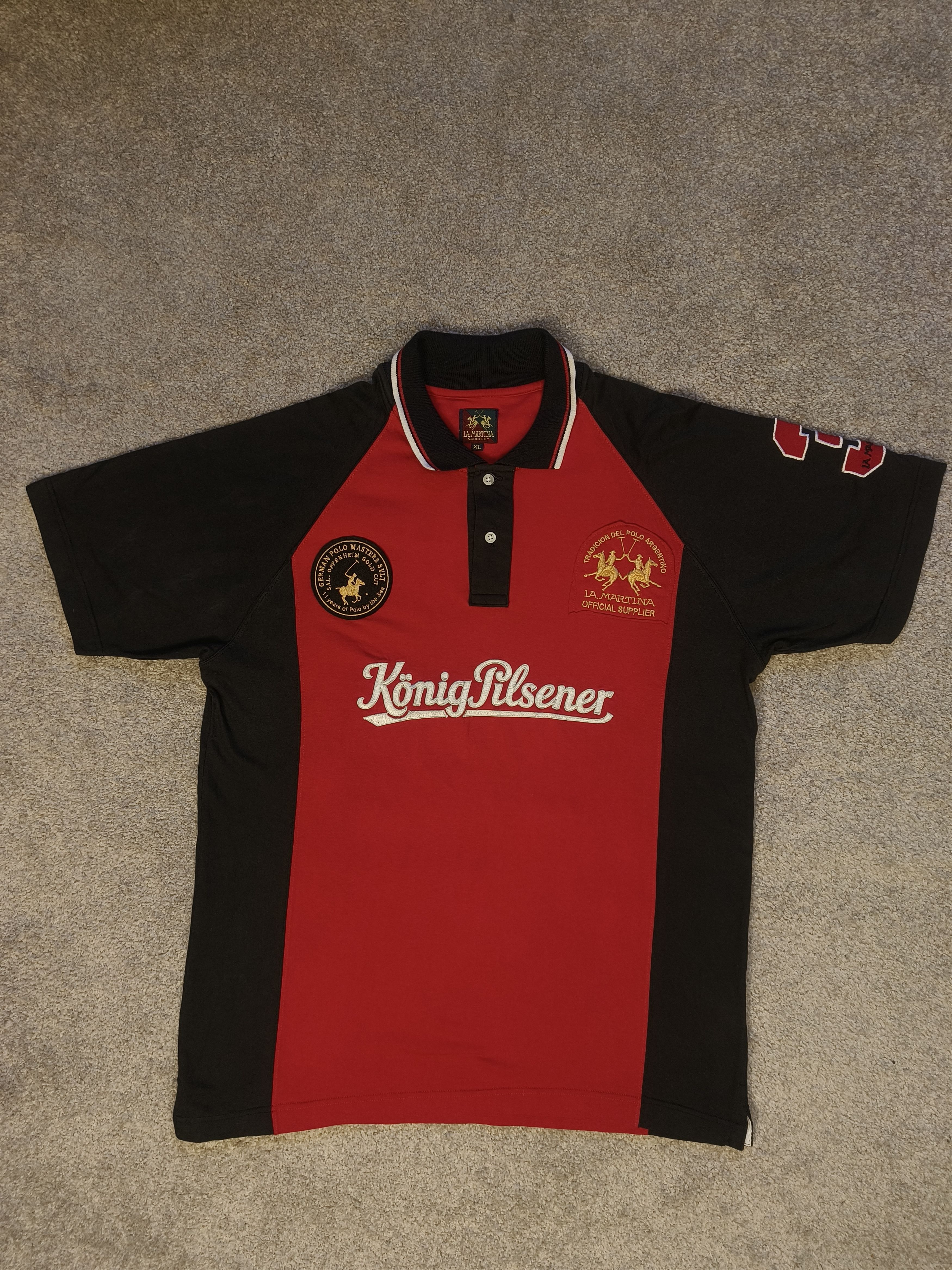 La Martina La Martina Saddlery König Pilsener Polo Team Jersey #3 Size US XL / EU 56 / 4 - 1 Thumbnail