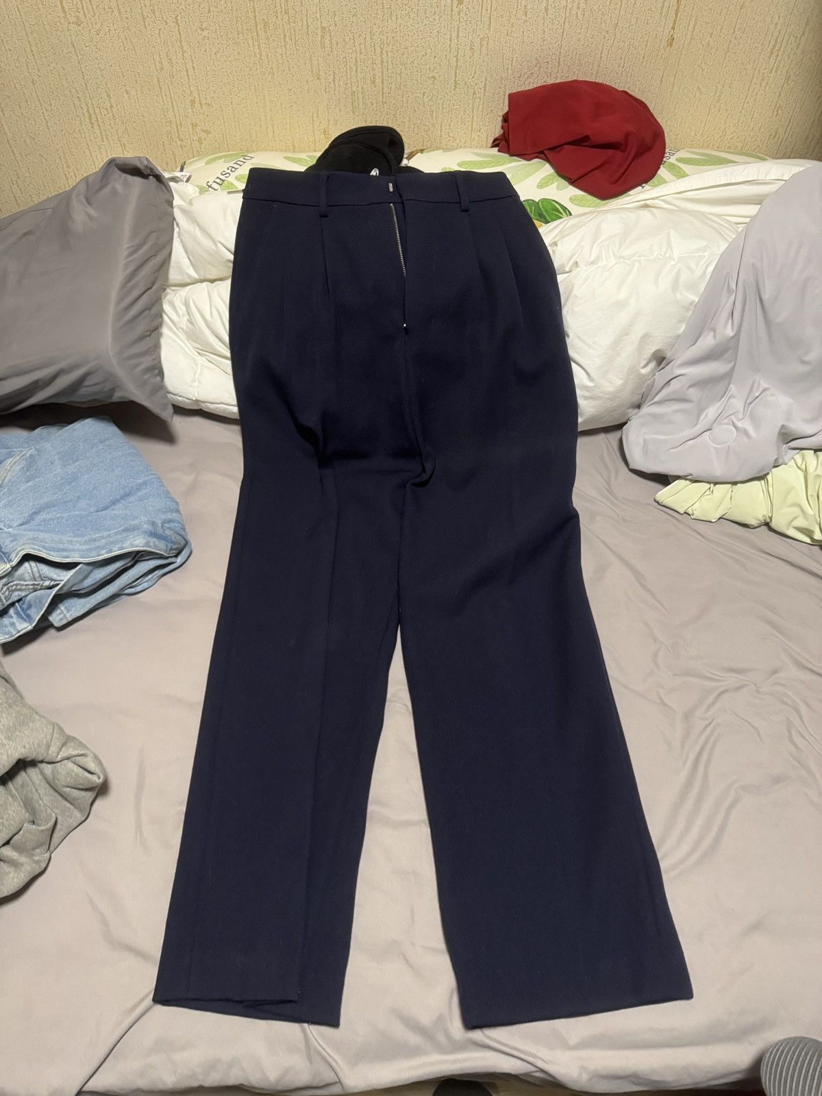 AMI AMI navy pleated pants Size US 30 / EU 46 - 1 Thumbnail