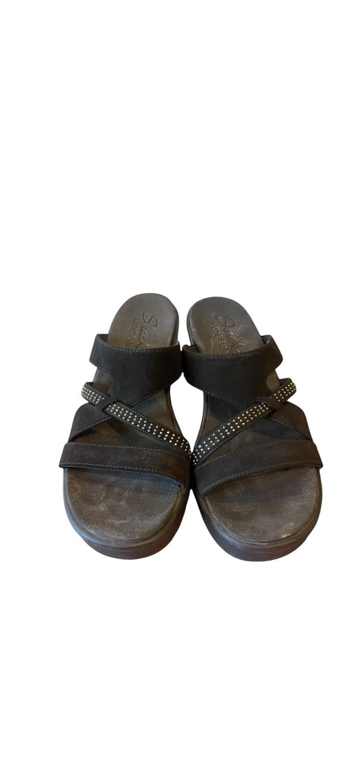 SKECHERS Skecher Luxe Foam Women’s Sandals Size 10 Black Size US 10 / IT 40 - 5 Thumbnail