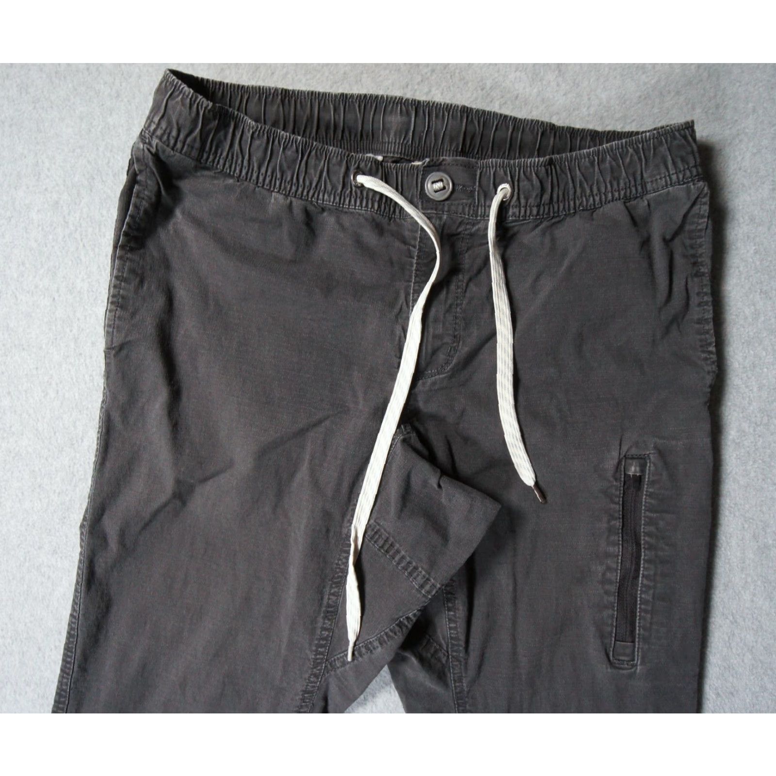 Vuori Vuori Pants Mens Medium Gray Ripstop Outdoors Drawstring Stretch Casual Adult Regular Style Carpenter Size US 31 - 2 Thumbnail