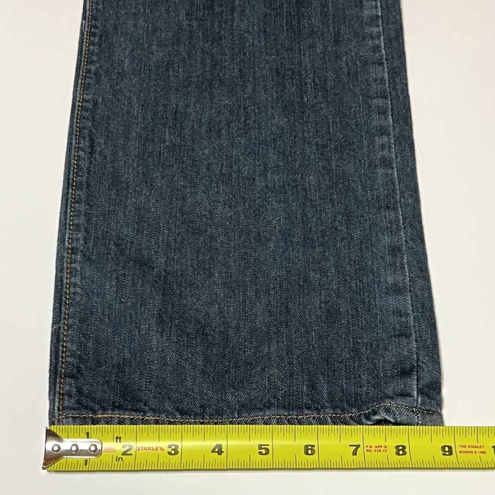 Levi's Levi's 501 Jeans Mens 40x32 Dark Wash Button Fly Straight Leg Denim Cotton Regular Inseam 32 Size US 40 / EU 56 - 7 Thumbnail