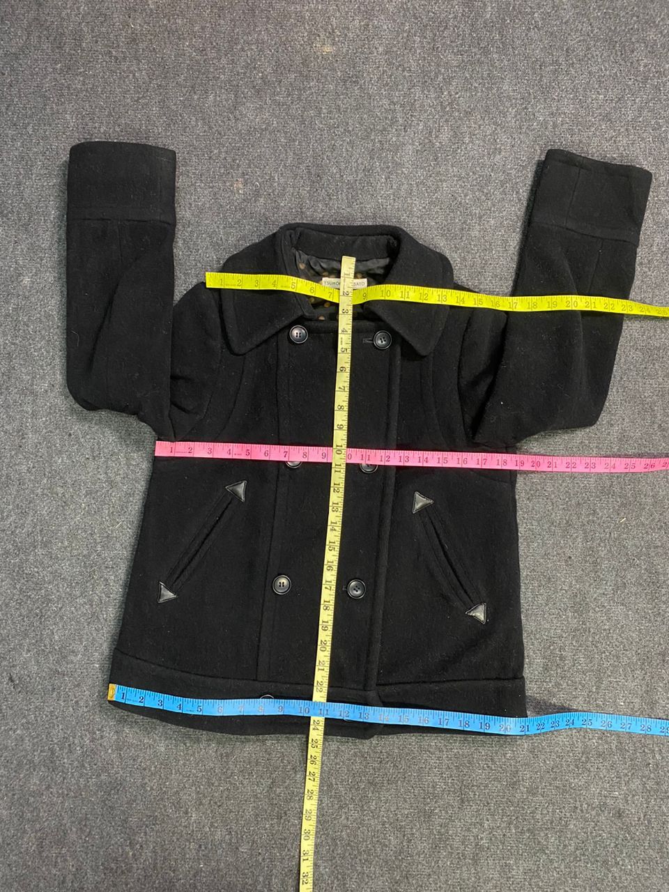 Issey Miyake × Japanese Brand × Tsumori Chisato Tsumori Chisato Wool Peacoat Jacket Size XS / US 0-2 / IT 36-38 - 10 Thumbnail