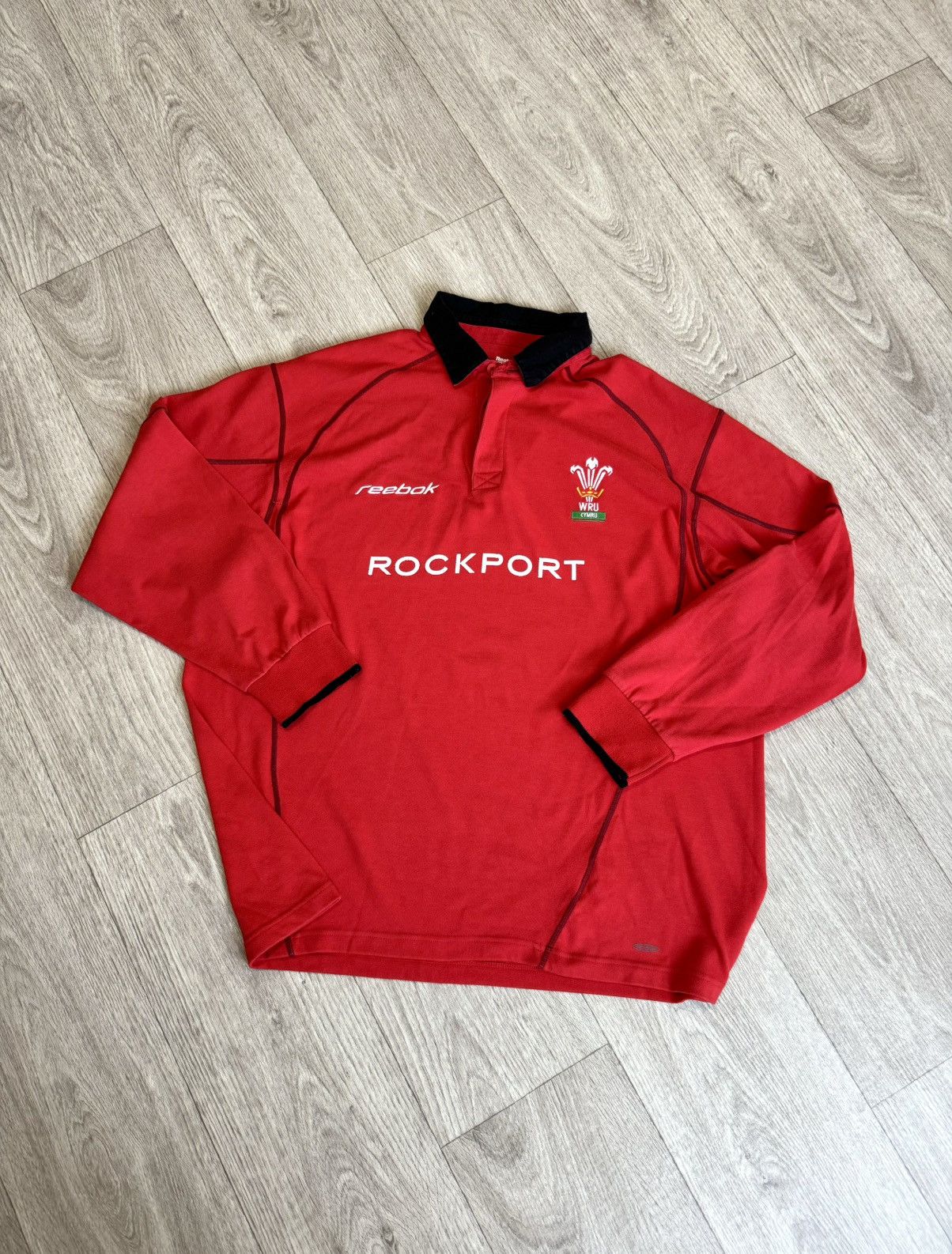 Vintage 🔷Vintage Reebok Wales Rugby Shirt 2002/03🔷 Size US L / EU 52-54 / 3 - 1 Thumbnail