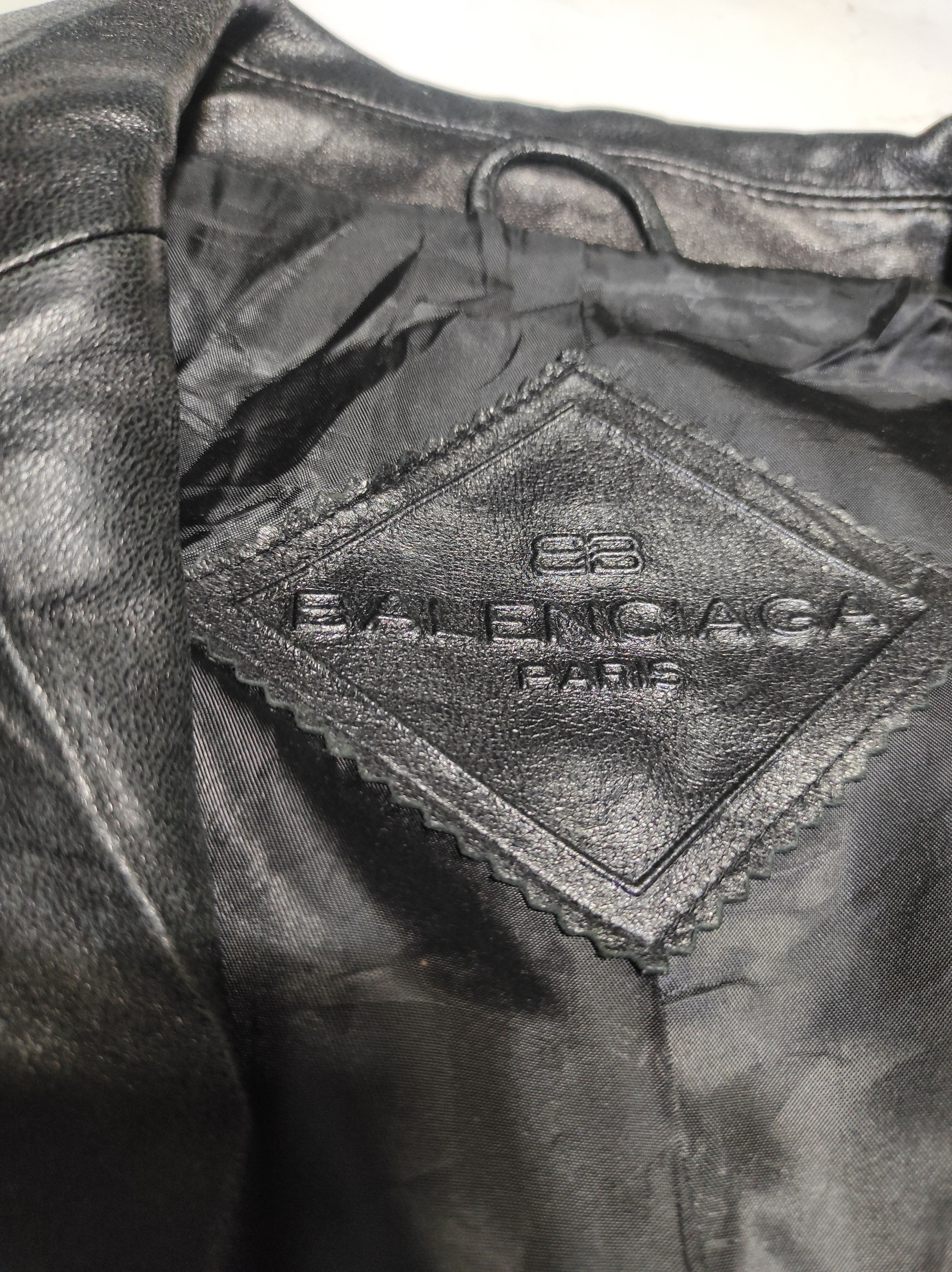 Balenciaga Balenciaga Black leather blazer Jacket Size US M / EU 48-50 / 2 - 7 Thumbnail