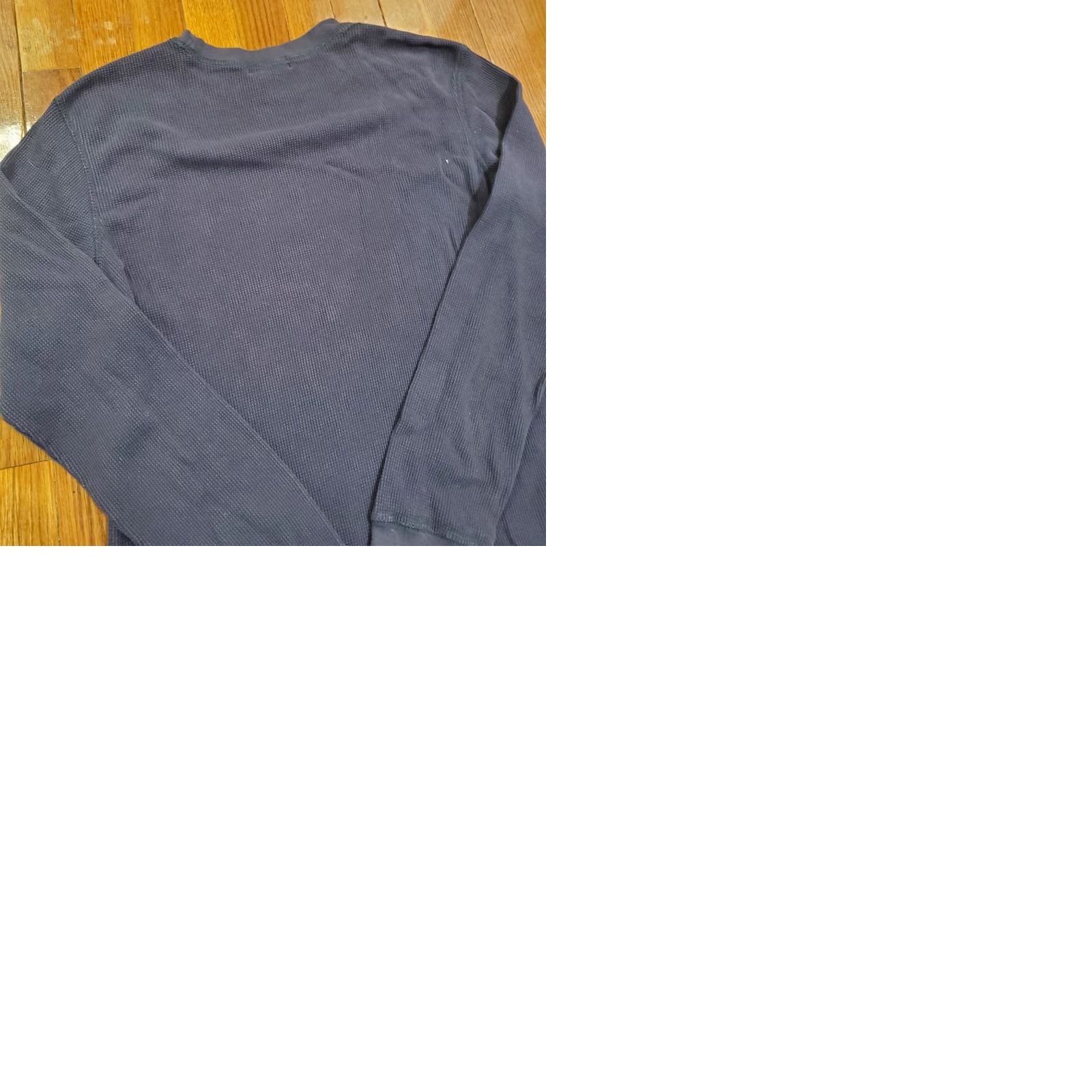 Polo Ralph Lauren VINTAGE Polo Jeans Co Shirt Men Large Blue Waffle Thermal Ralph Lauren 90s Logo Embroidered Cotton Blend T-Shirt Size US L / EU 52-54 / 3 - 9 Thumbnail
