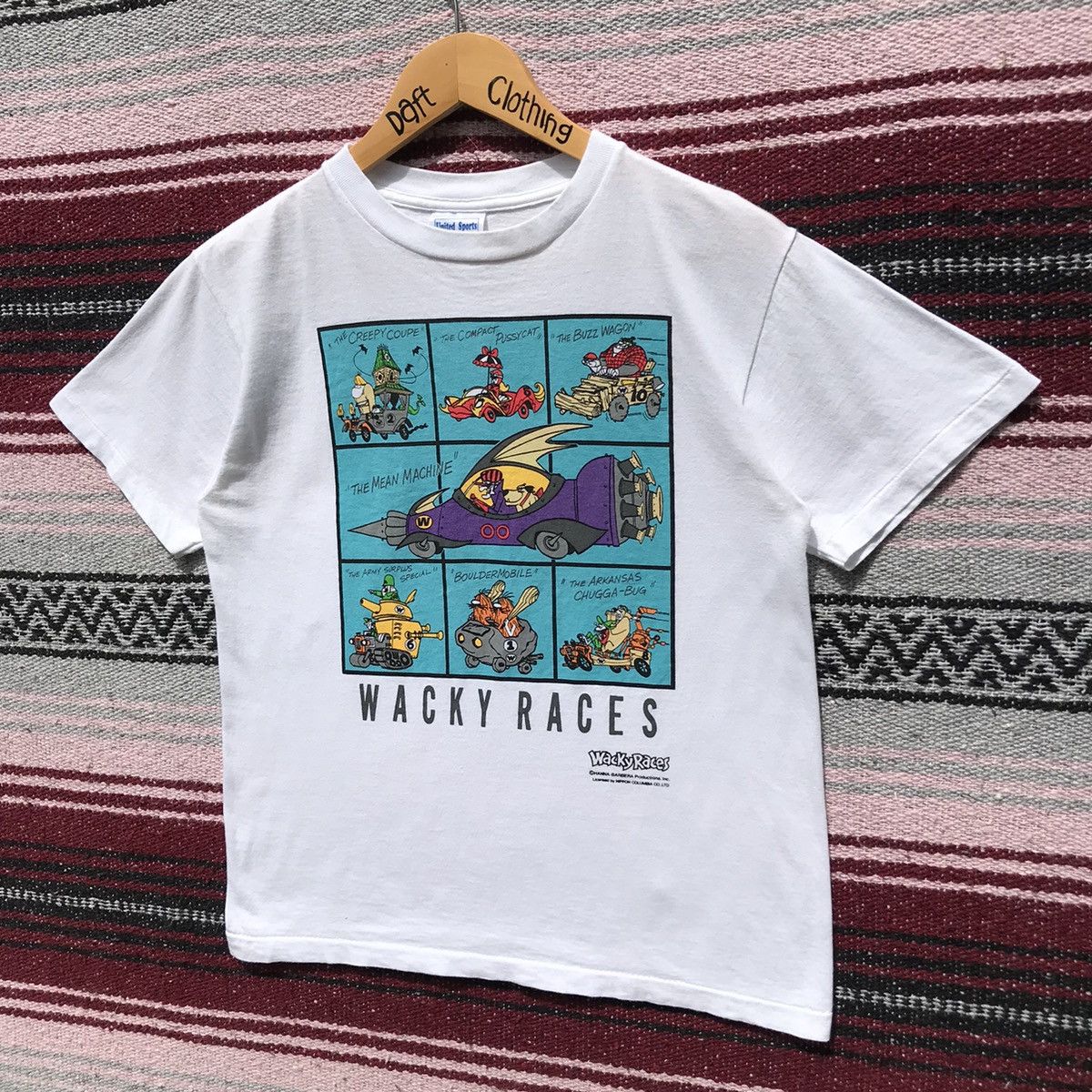 Cartoon Network × Vintage × Warner Bros Vintage 90s Wacky Races©️Hanna-Barbera Cartoon Shirt Size US XS / EU 42 / 0 - 3 Thumbnail