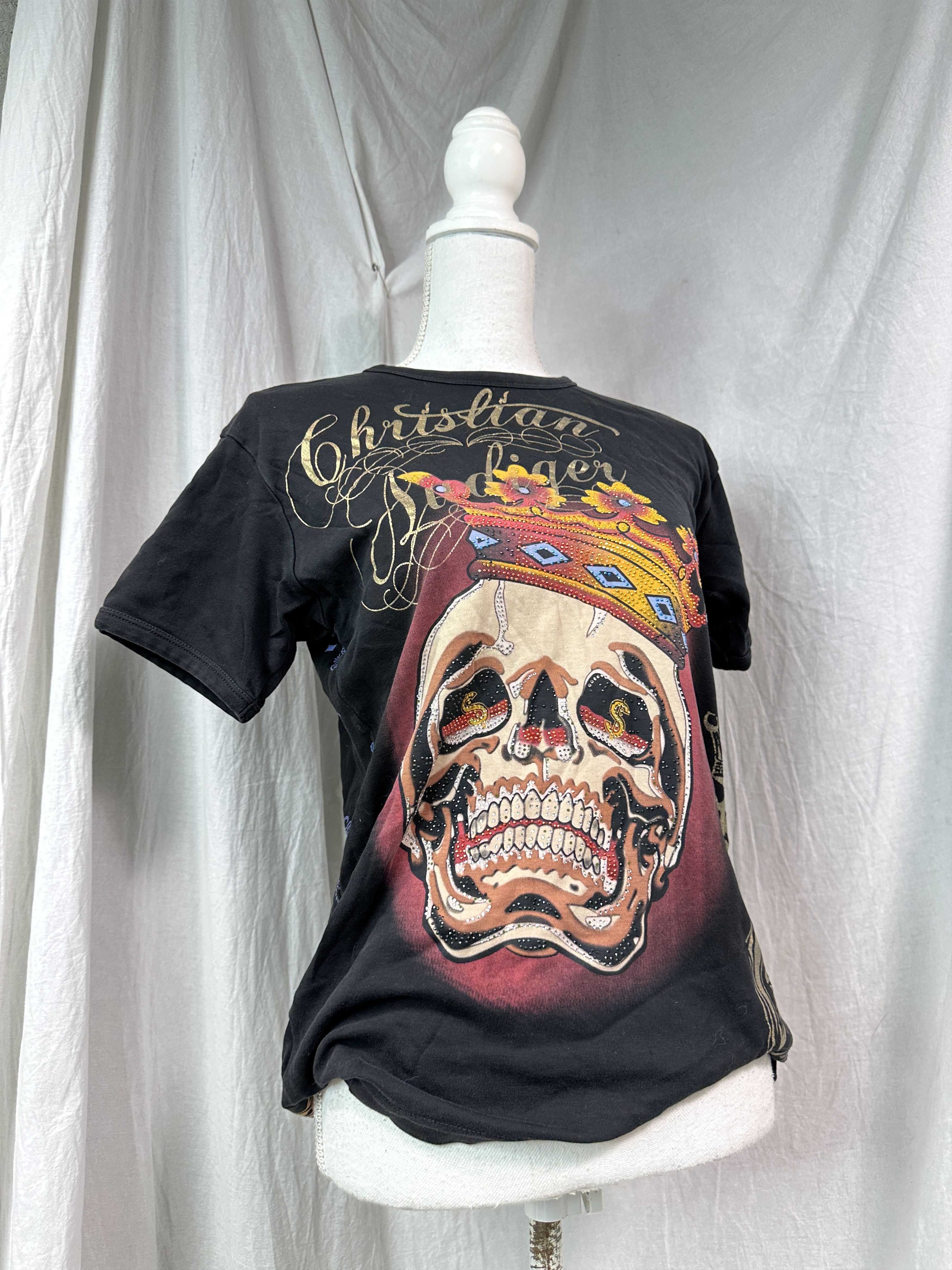 Ed Hardy Vintage Streetwear Ed Hardy Christian Audigier T-shirt Y2K Size US L / EU 52-54 / 3 - 1 Thumbnail