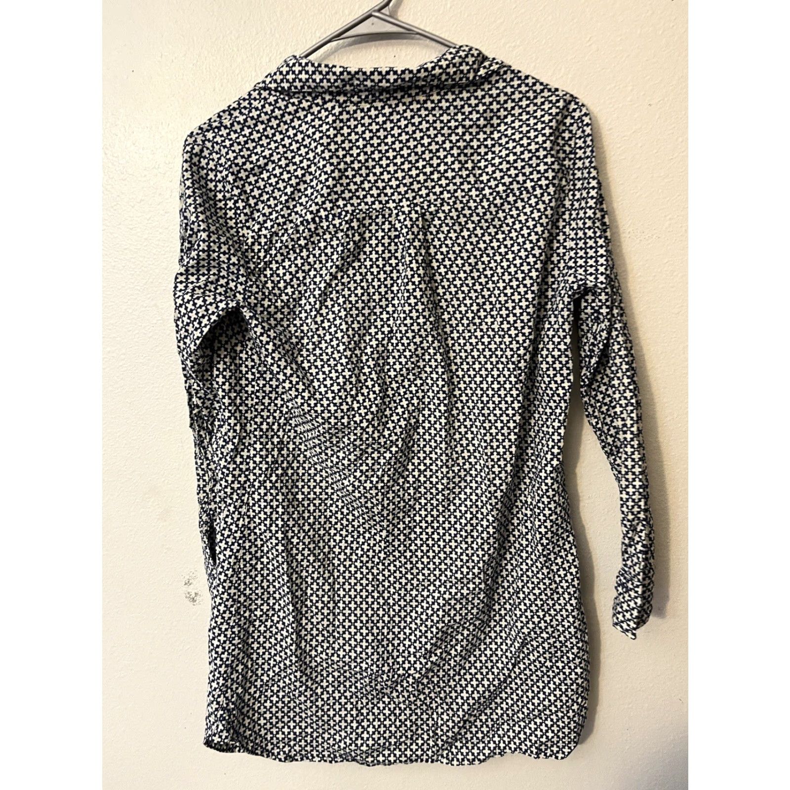 Victoria's Secret Victoria's Secret The Mayfair Cotton Sleep Shirt Gown Pajamas Small Night Blue Button Long Sleeve Women Size S / US 4 / IT 40 - 3 Thumbnail