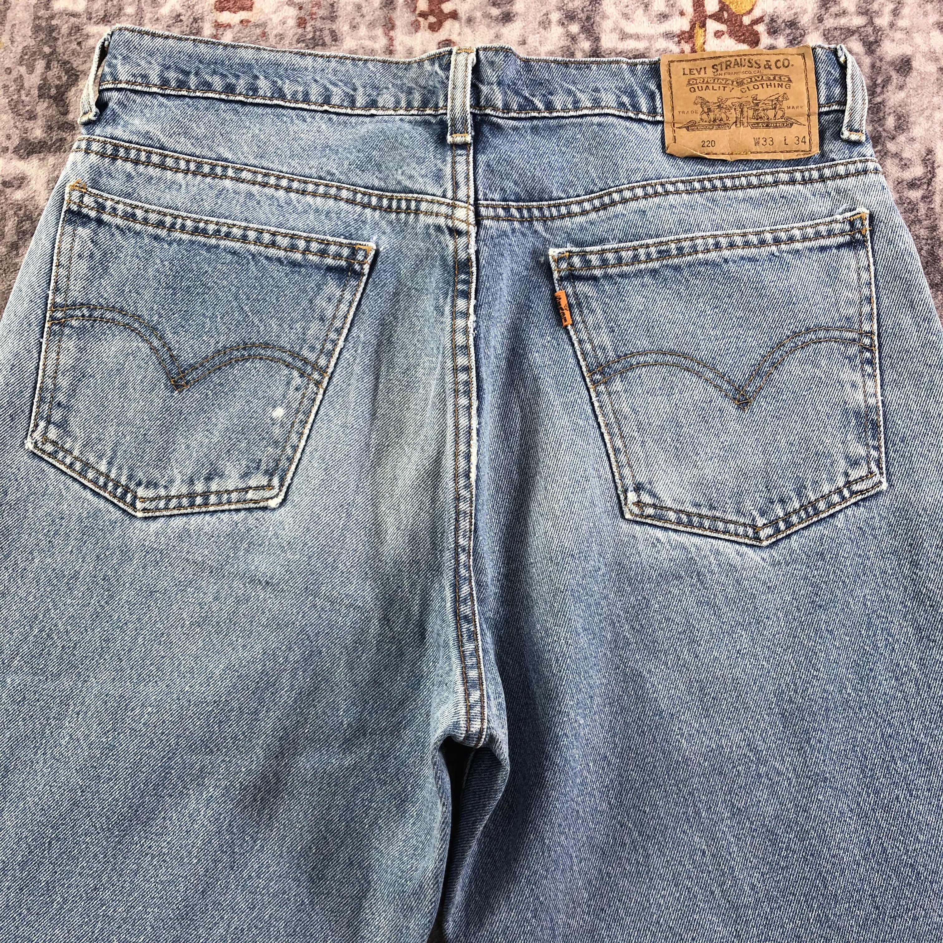 Levi's × Vintage Vintage 90s Blue Wash Levis 220 Jeans-JM3294 Size US 32 / EU 48 - 4 Thumbnail