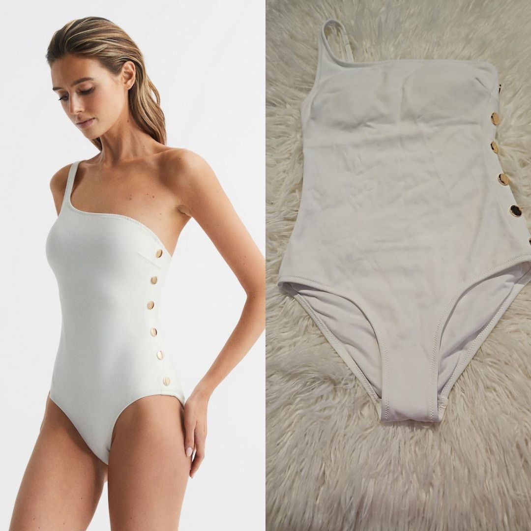 Reiss Reiss Bethany Asymmetric One-Shoulder Swimsuit Size XS / US 0-2 / IT 36-38 - 1 Thumbnail