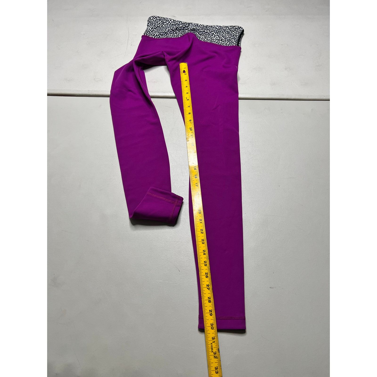 Lululemon Lululemon Wunder Under Leggings Sz 6 Pink Black White Size US 6 / EU 39 - 6 Thumbnail